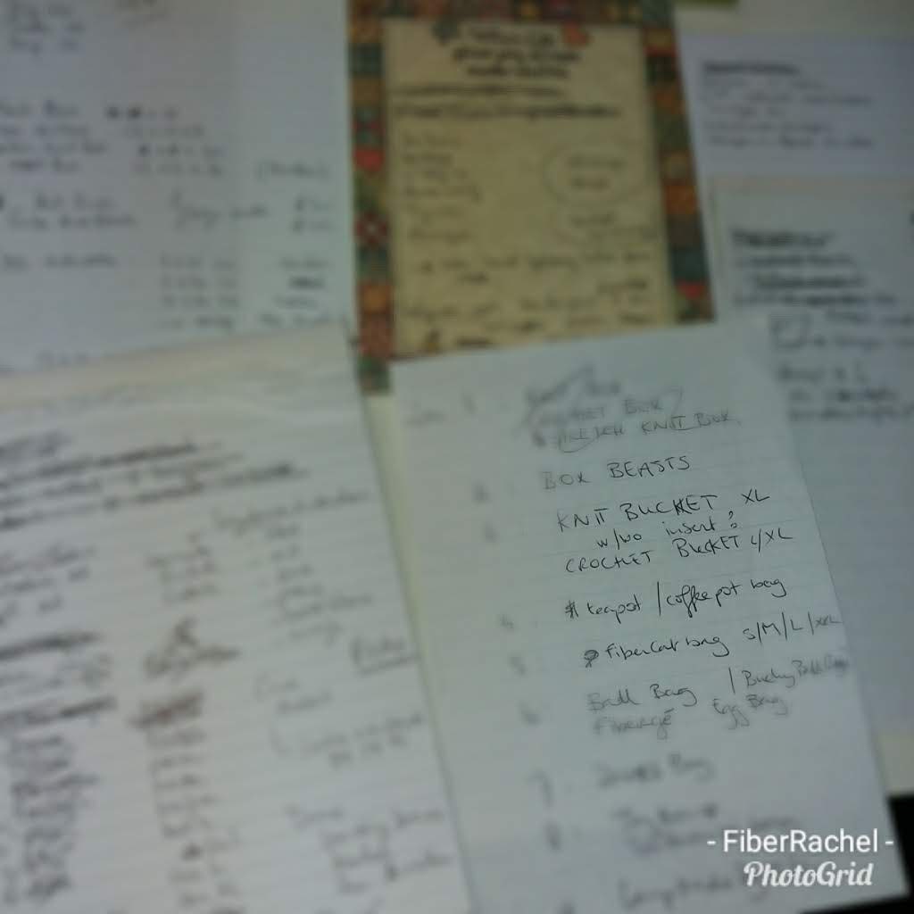 The lists of new ideas and plans I have out right now