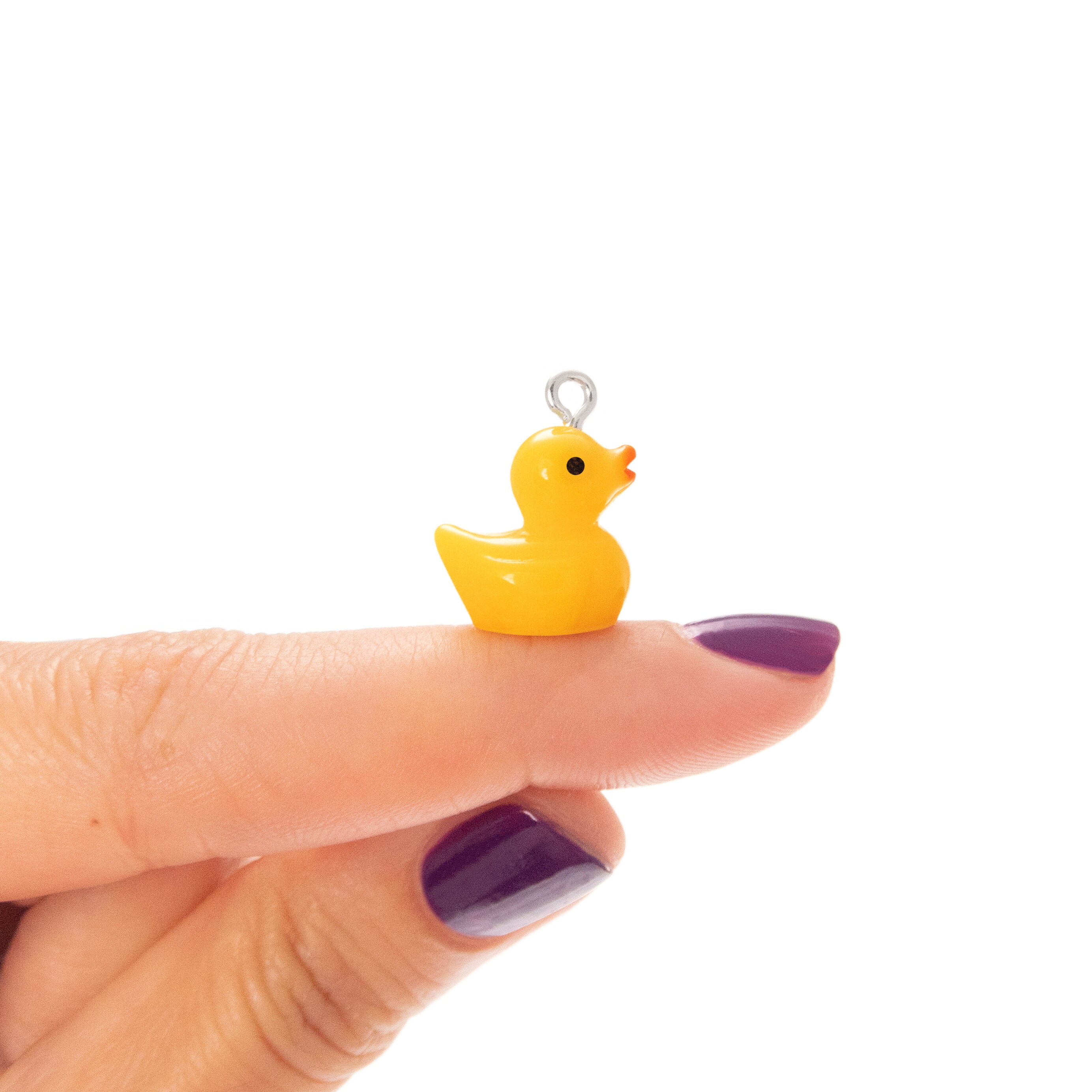 Ladies Charm Necklace Yellow Rubber Duckie