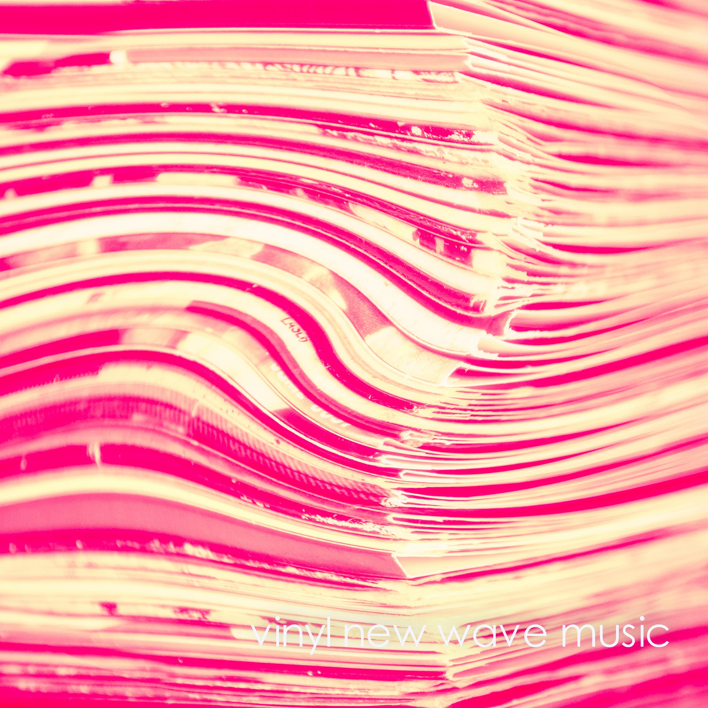 Contemporary abstract fine art in pink and cream for sale on saatchi art by deborah pendell- created from vinyl records