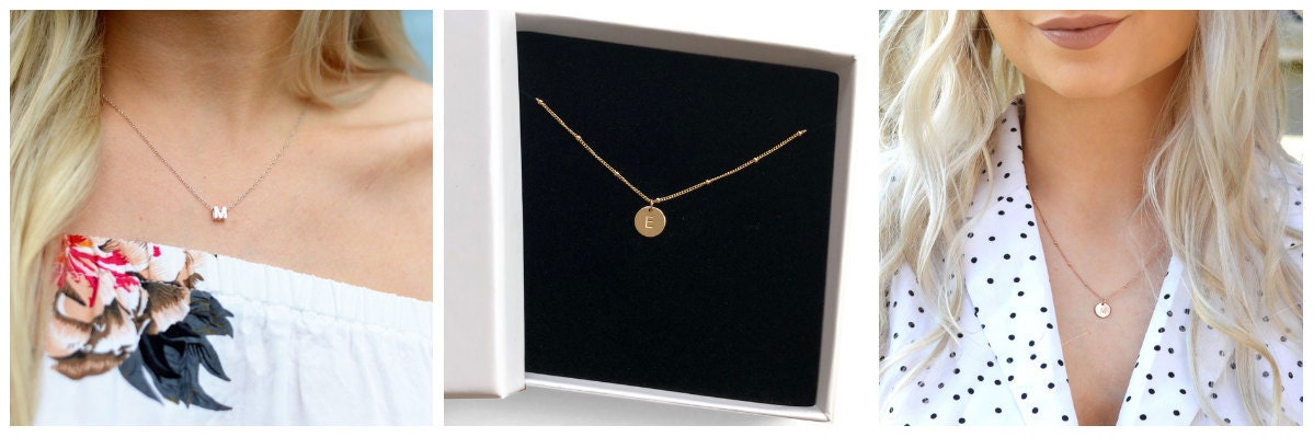 Our personalised necklaces make a unique bridesmaid gift