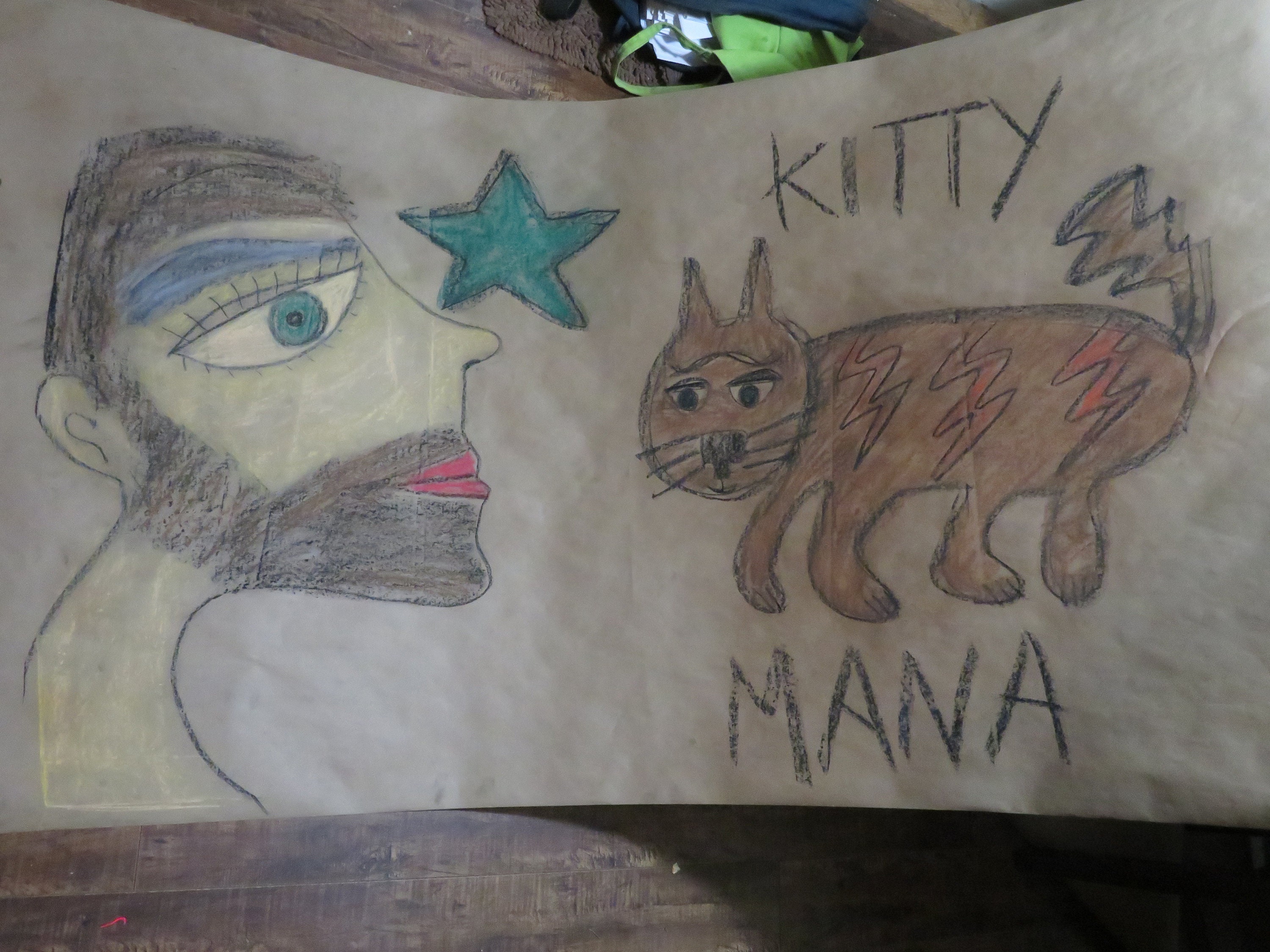 single man and kitty mana