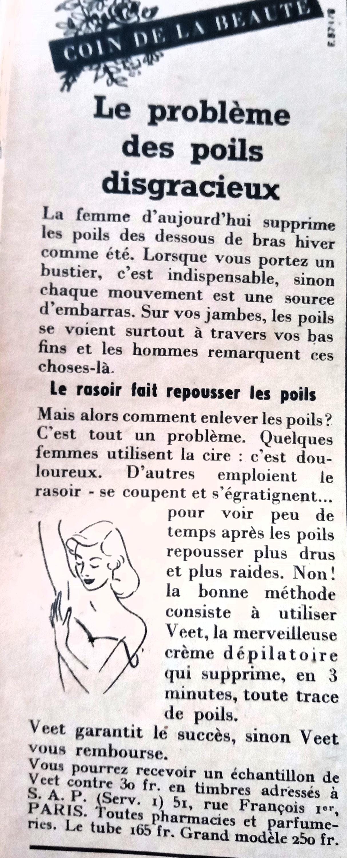 publicite-veet-annees-50-poils-discragieux