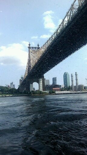 ferry ride under triboro bridge