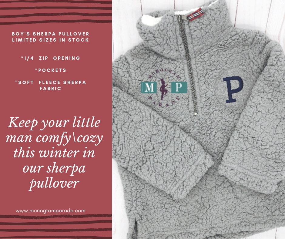 boys sherpa pullover