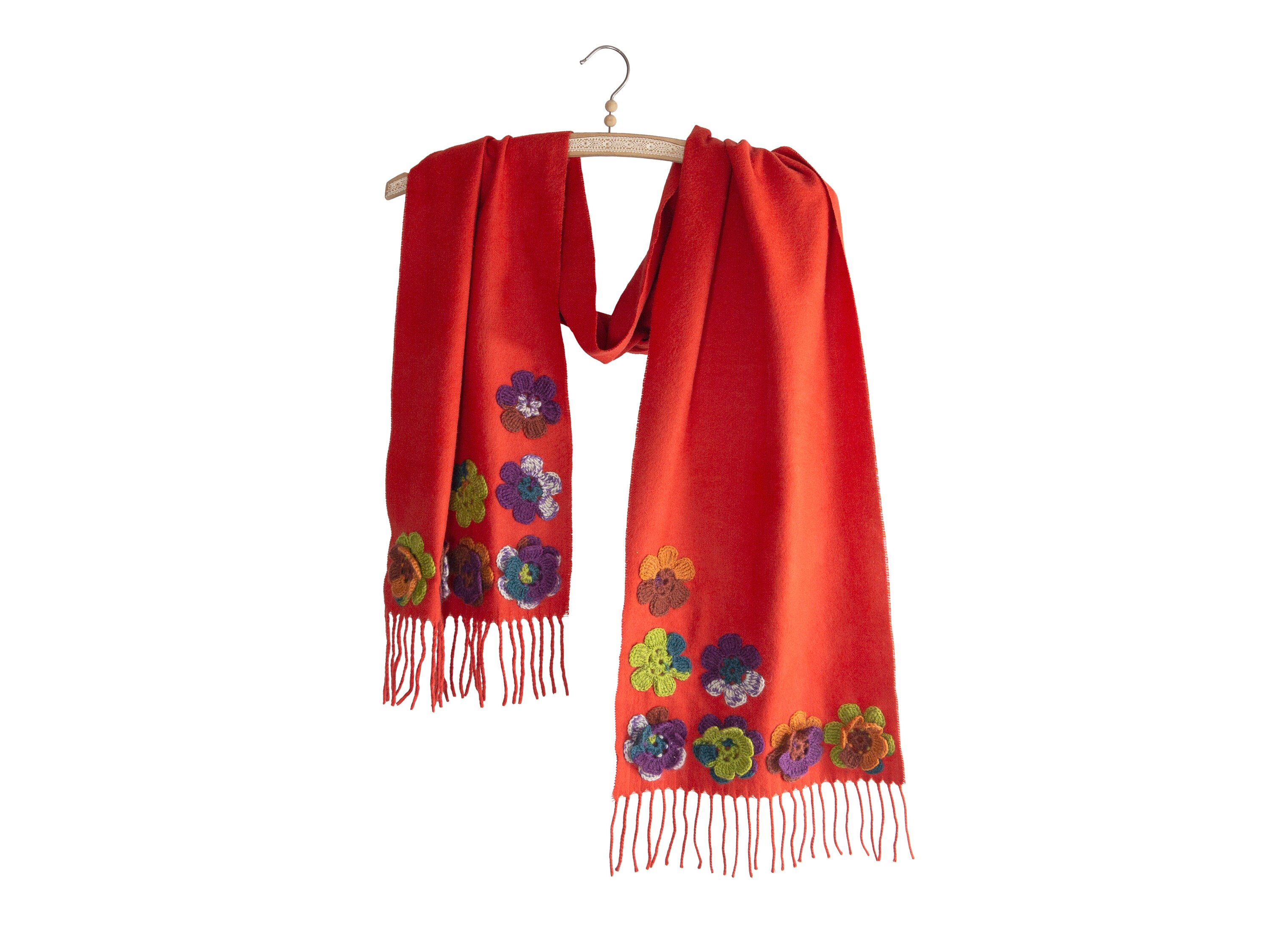 Scarf Women Knitted, Handmade