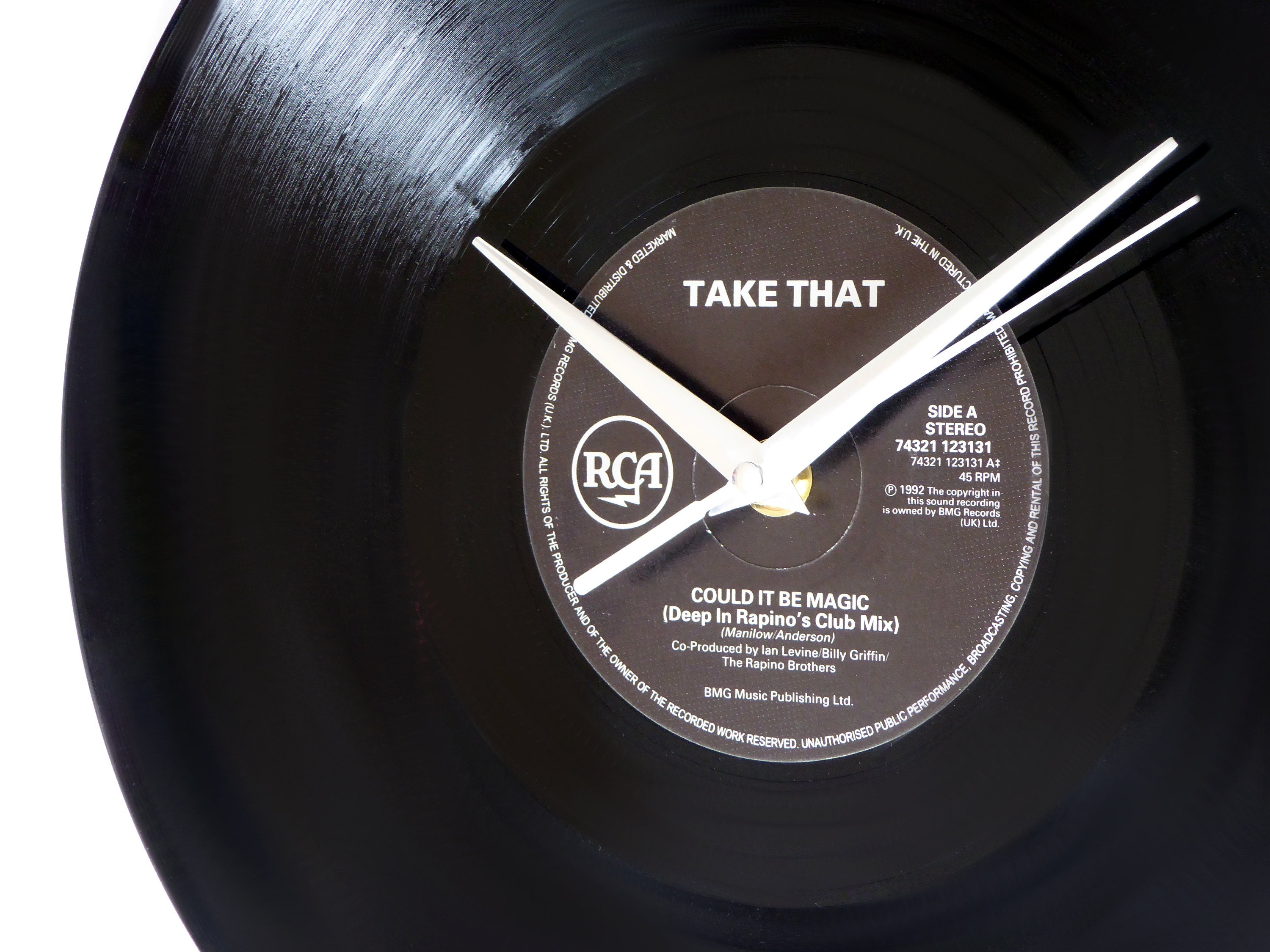 Take That Could It Be Magic Vinyl Record Wall Clock