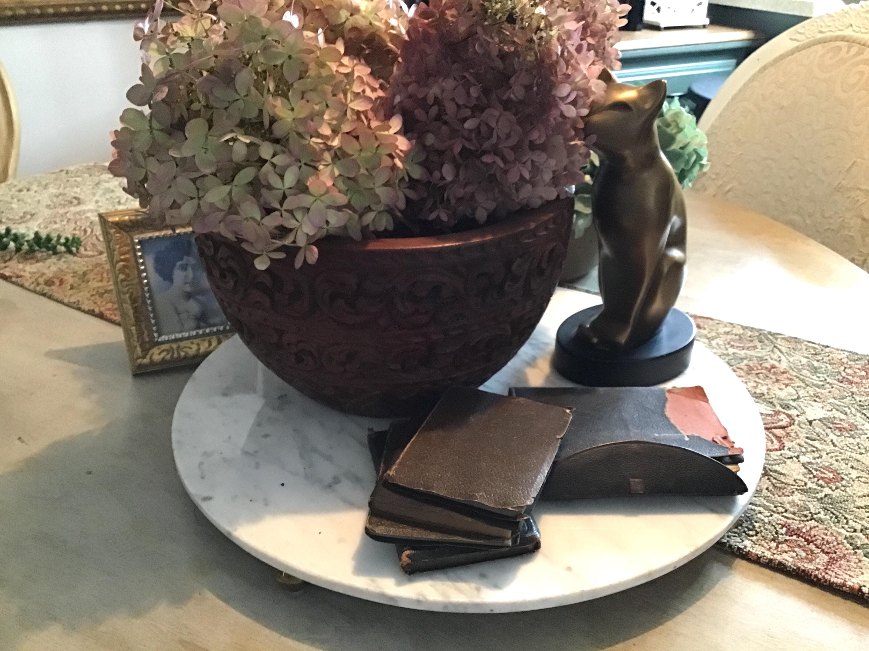 Dried hydrangeas are a great floral to add