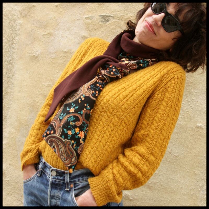 Velours et Lainage . Motifs Cashmere