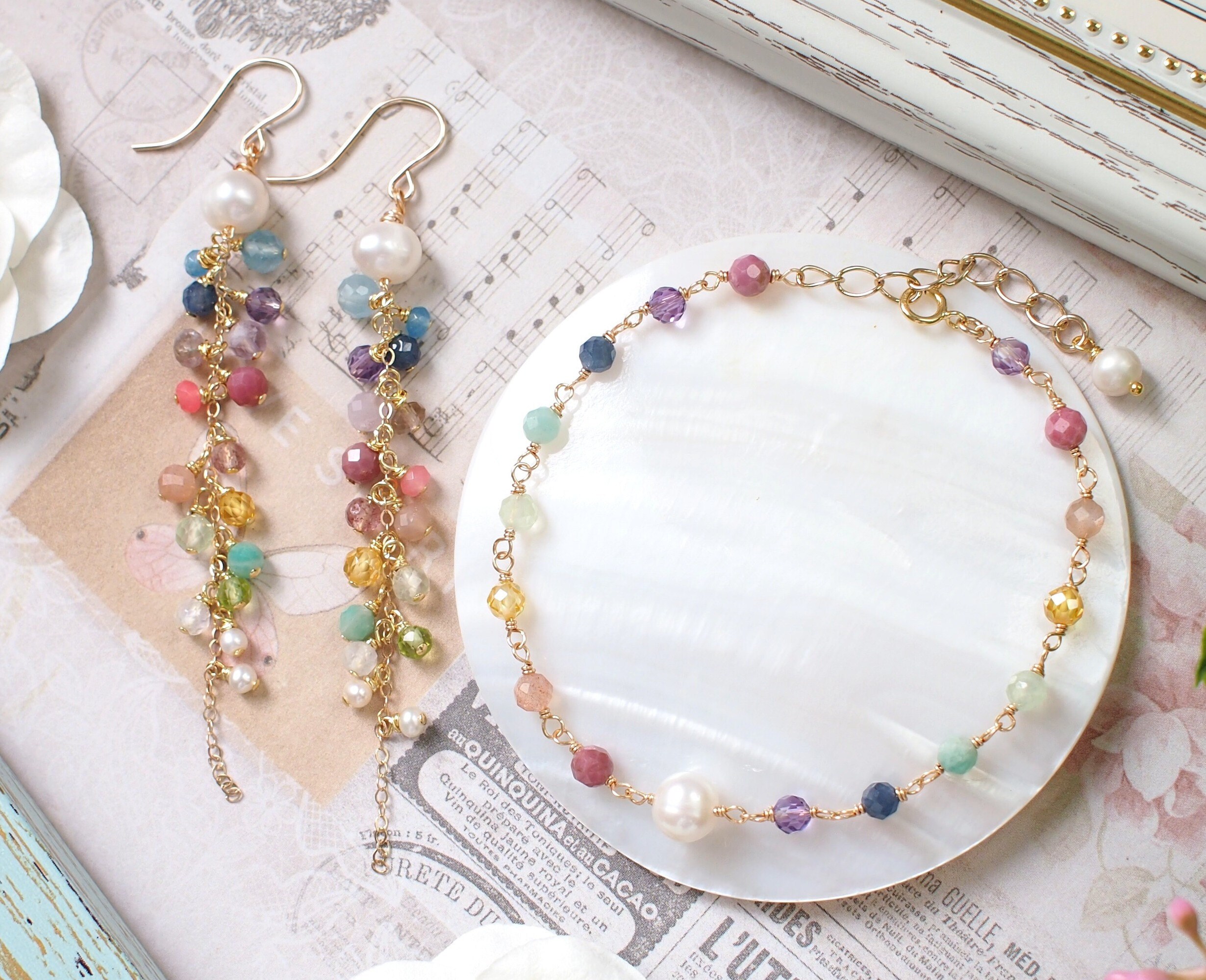 earrings and bracelet set