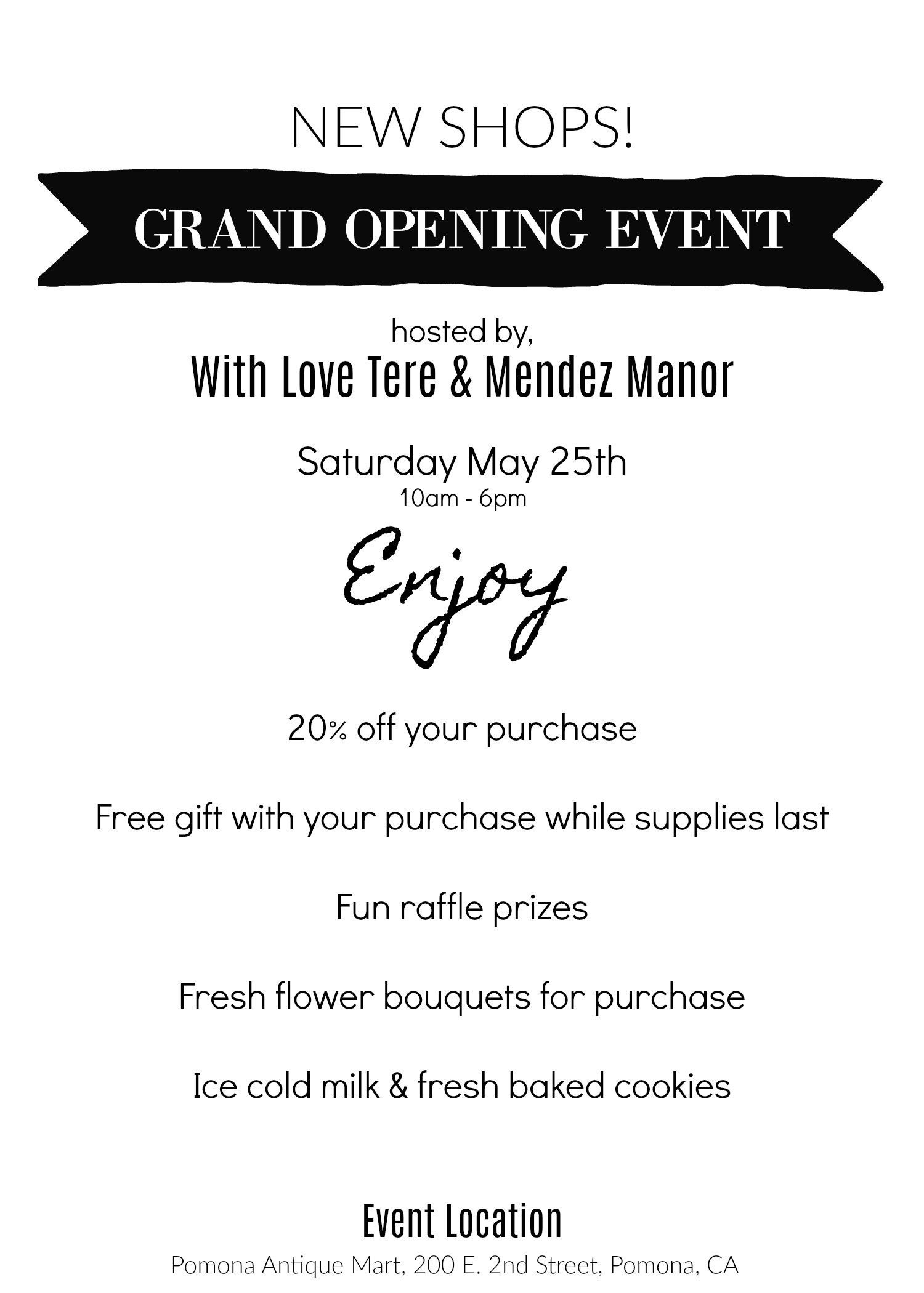 mendez manor grand opening