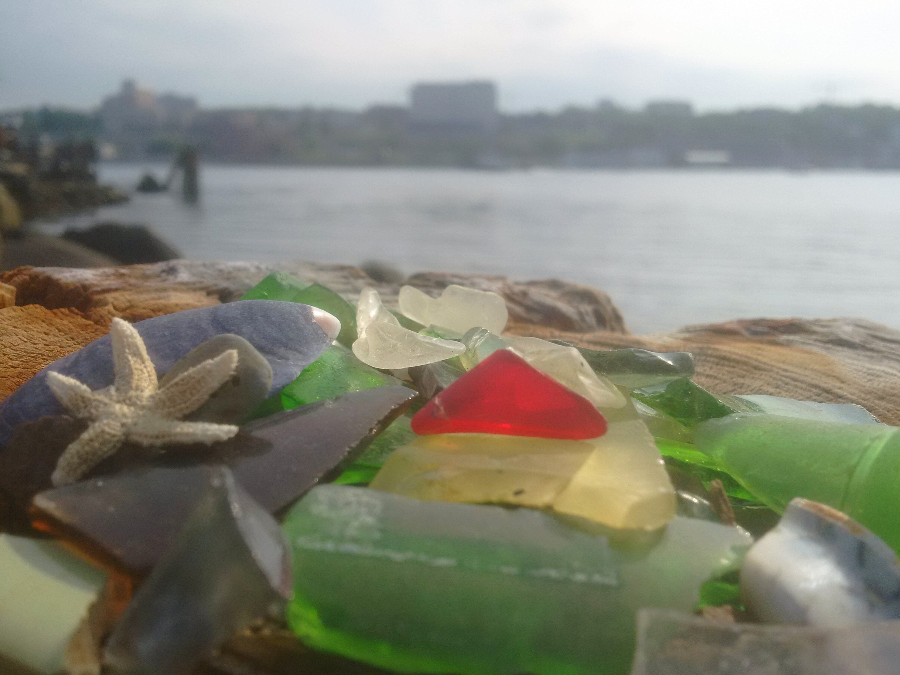 gathering sea glass in nova scotia