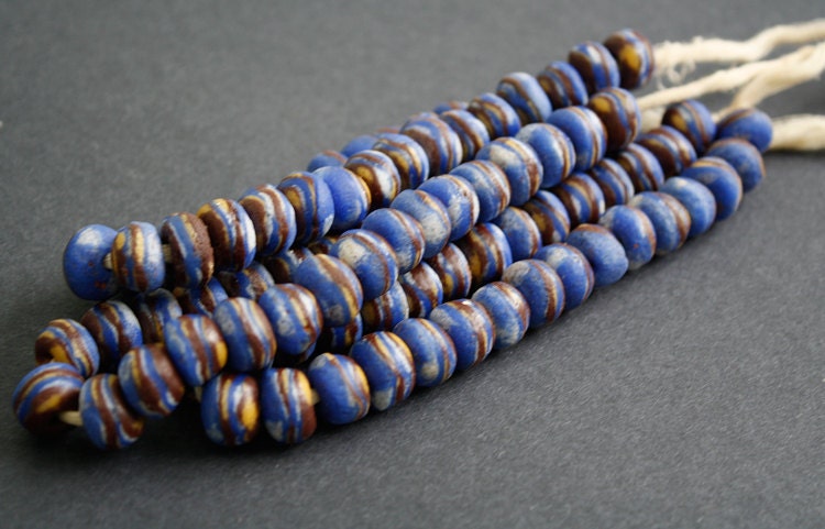 opaque powder glass beads derive their colour from ceramic colourants