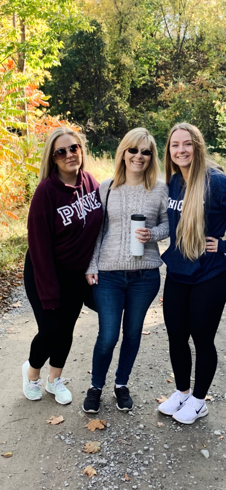 My beautiful daughters and I on a hike