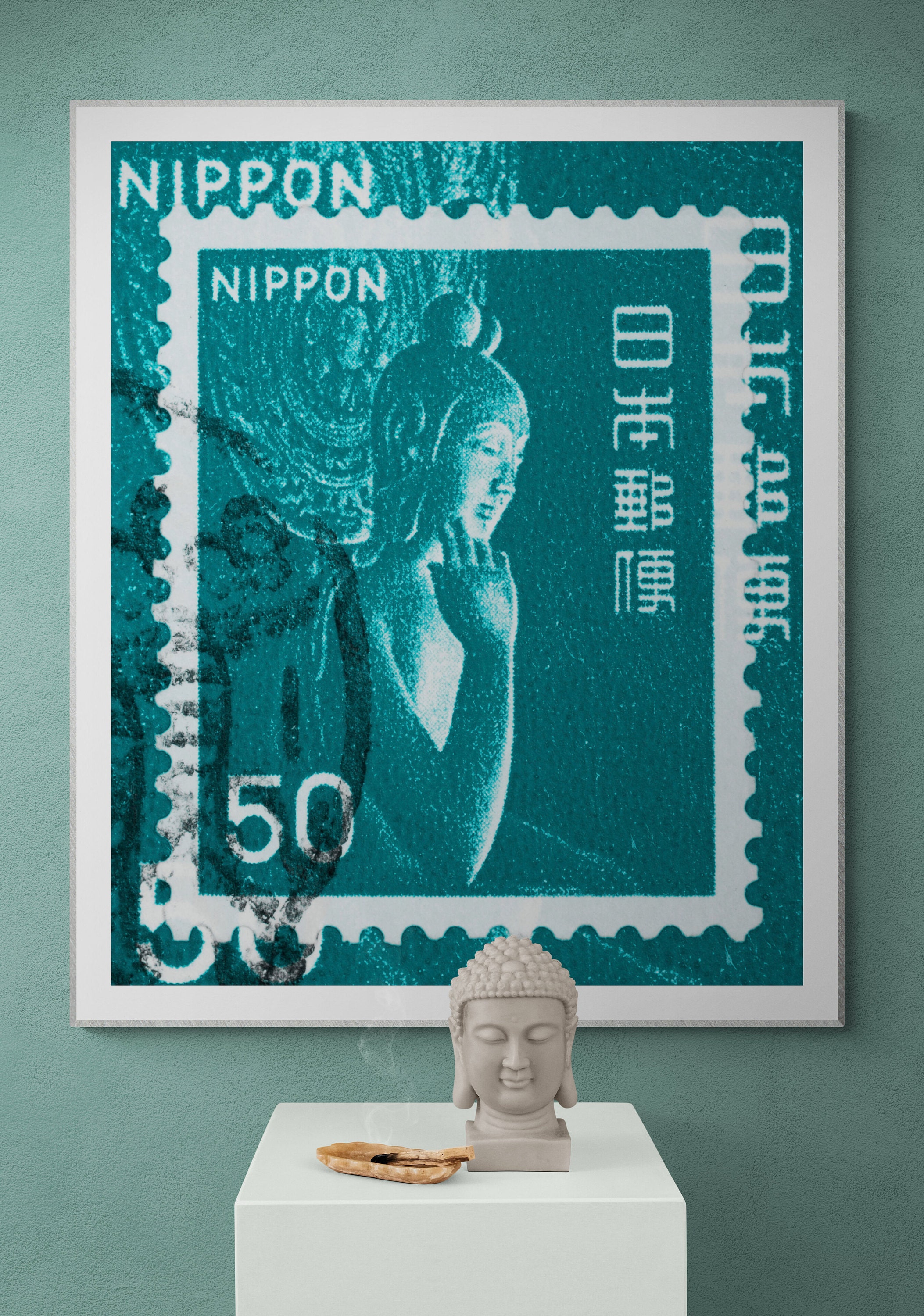 Japan Buddha art prints- limited editions by deborah pendell in situ