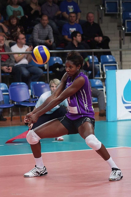 Players use these steps to passing a volleyball to get the ball to a player or over the net holding their wrists together to form a platform with the forearms