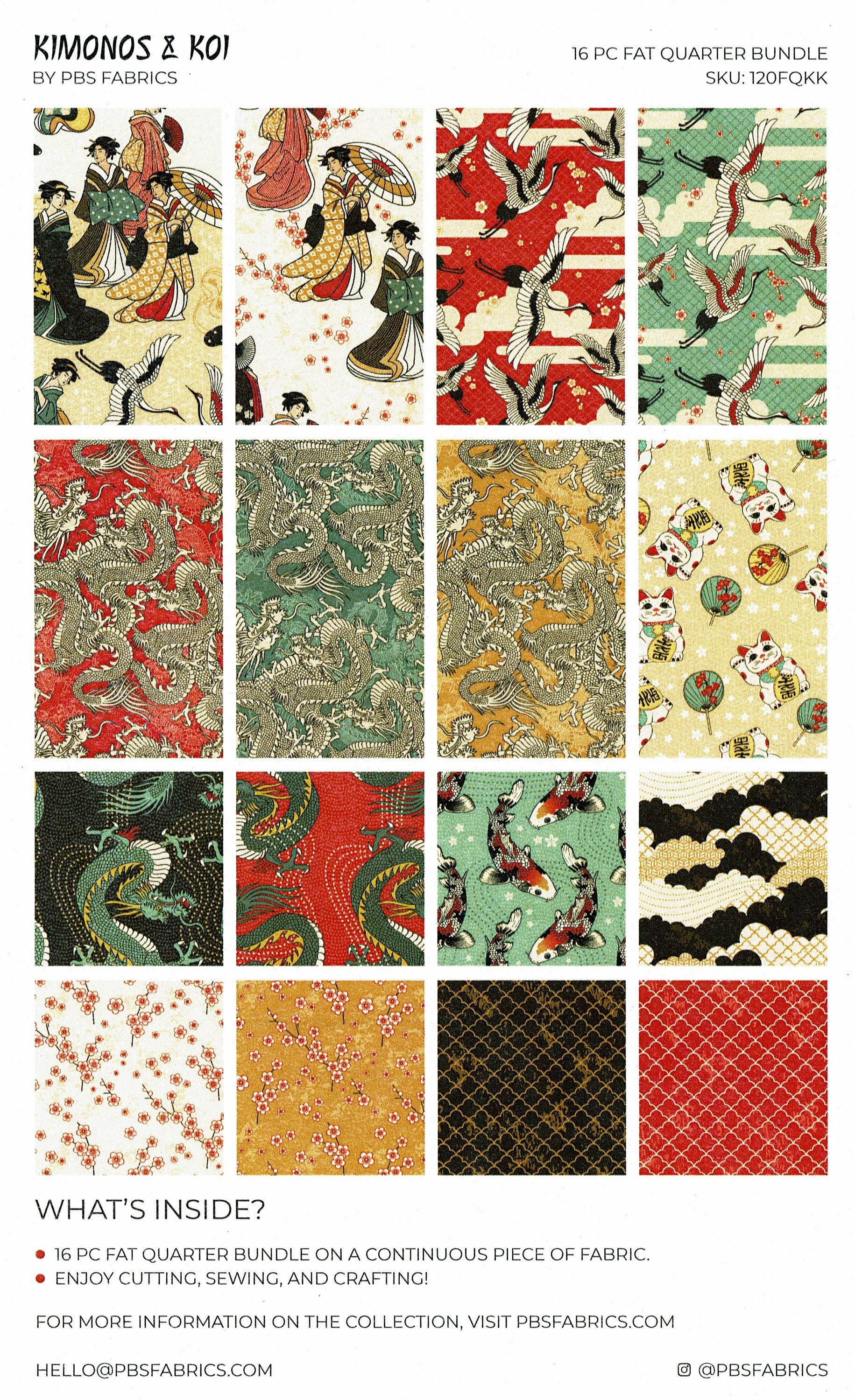 Kimono and Koi flat stack