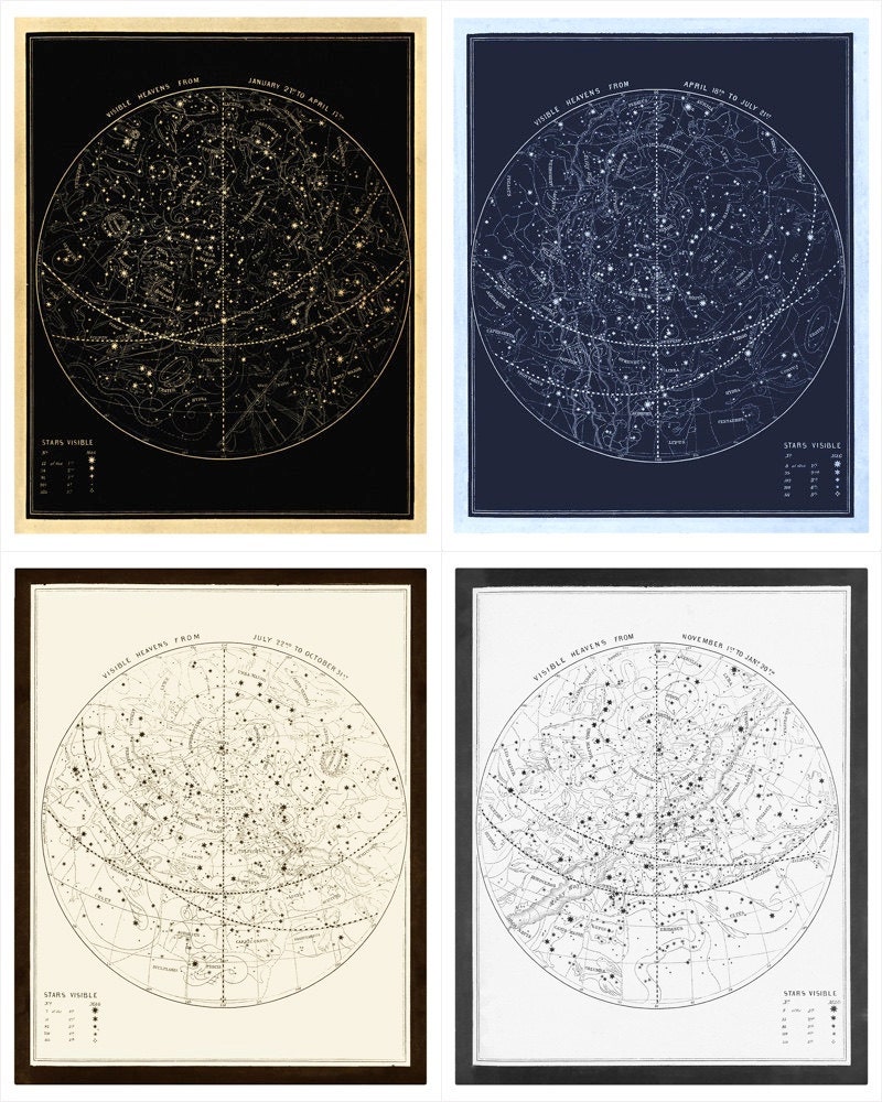 Smith’s Visible Heavens, 1855. Restored and formatted for print by Majestic Printsellers LTD.