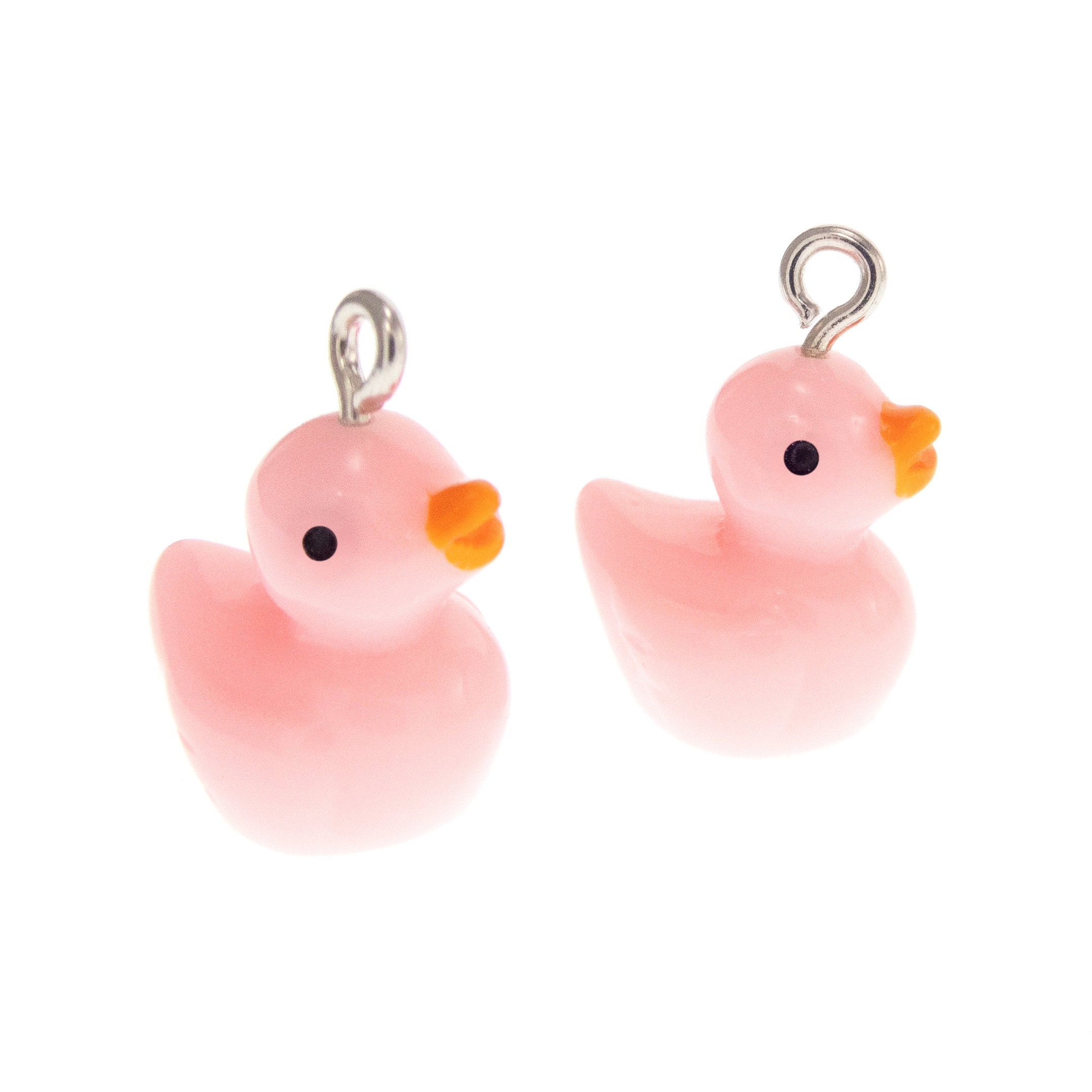 Duckling Earrings Duck Debugging, Pink