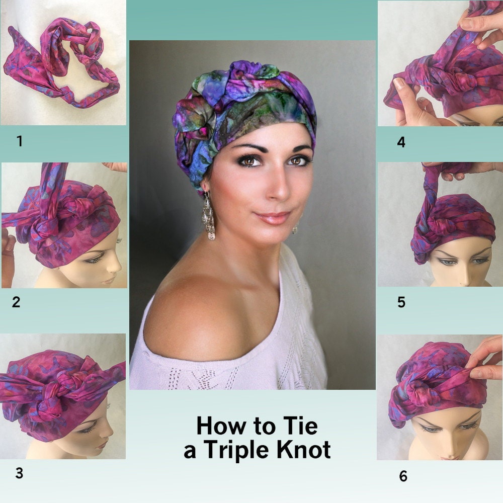 Tutorials How to Tie a Turban Wrap (2 Piece Turban Set)
