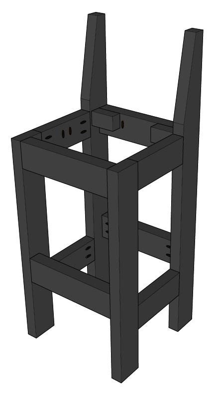Step 8 outdoor barstool diy