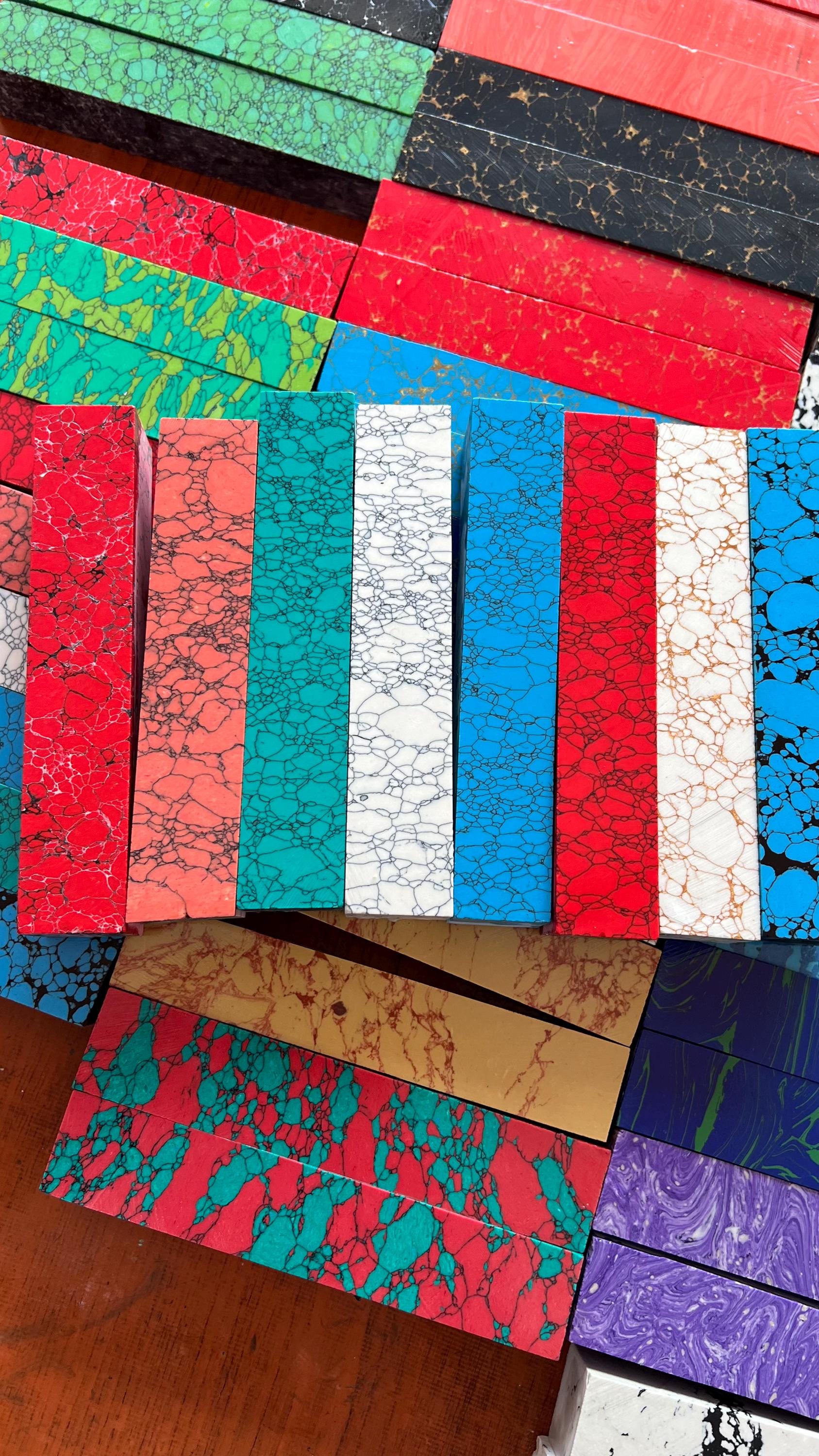 Synthetic gemstone slab for jewelry making, polished green pattern – Mohit Impacts