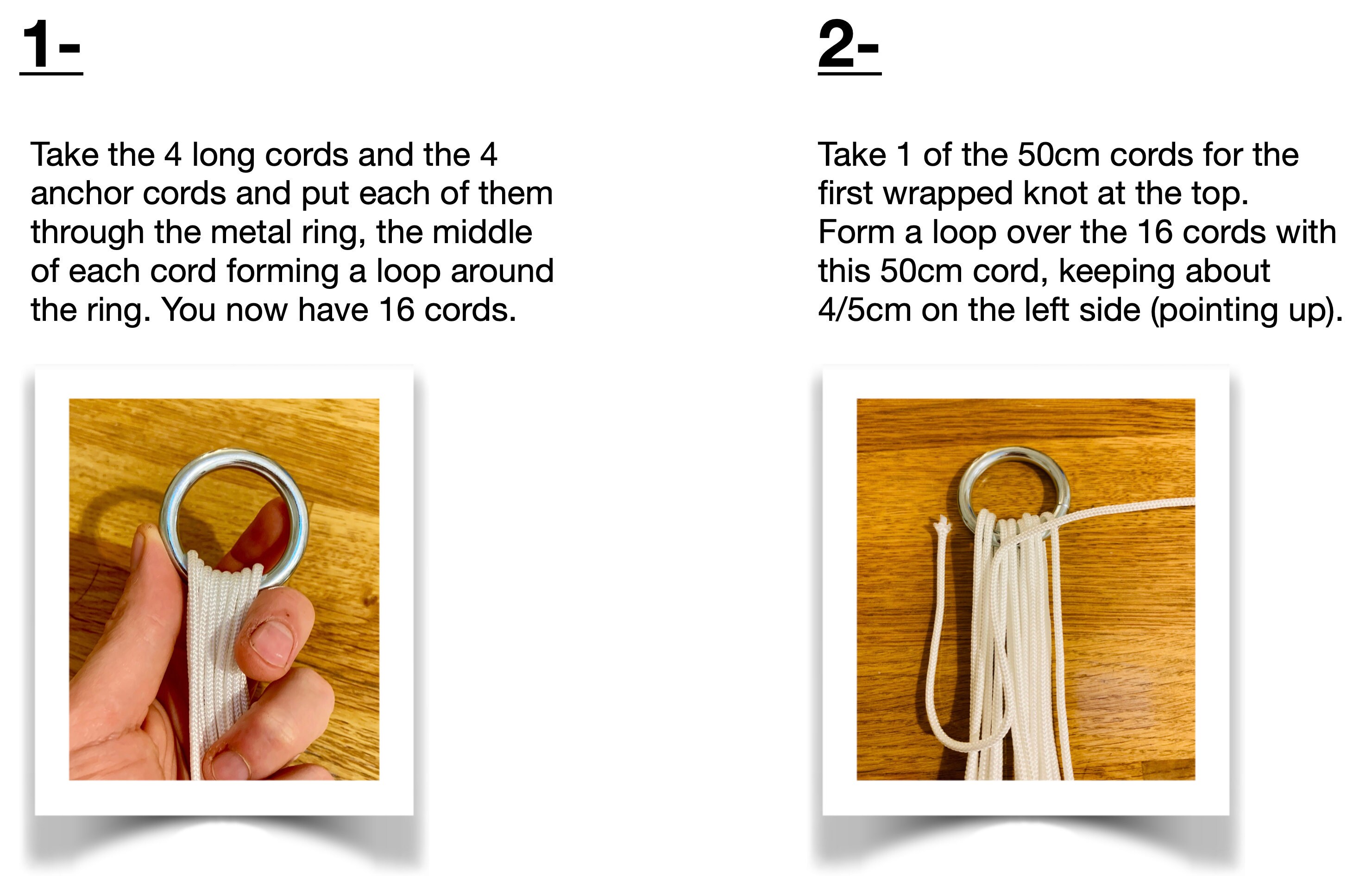 Starting your macrame