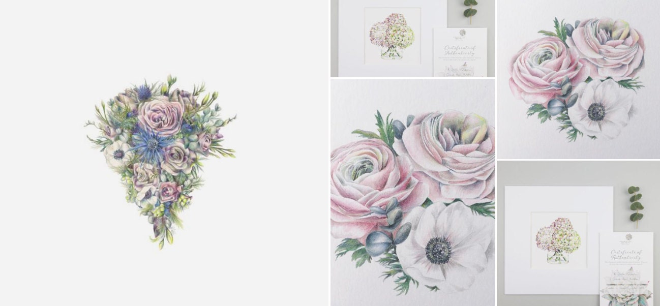 Charlotte Argyrou Illustration - Wedding Bouquet Illustration