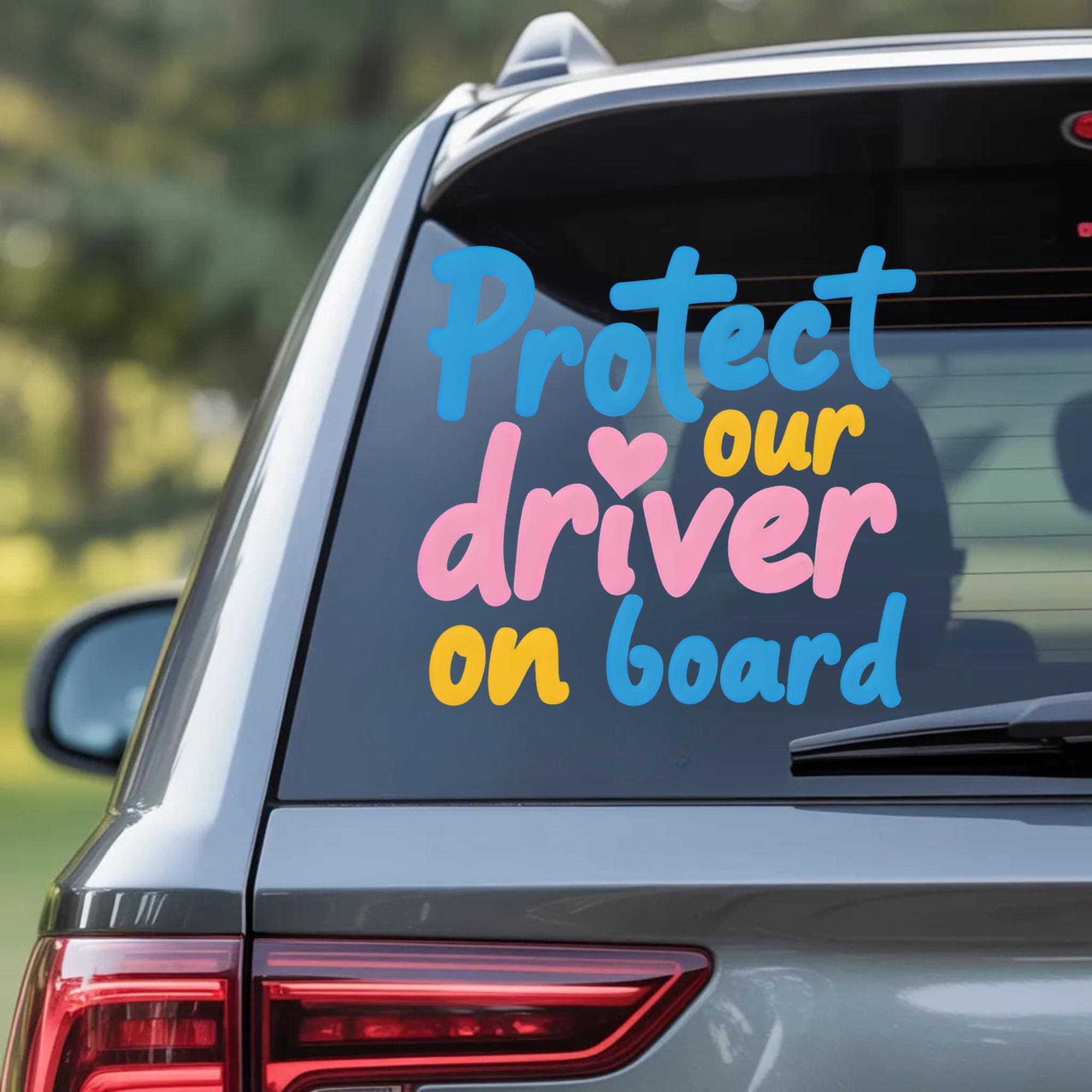 Waterproof baby on board car decal sticker on vehicle window for new parents