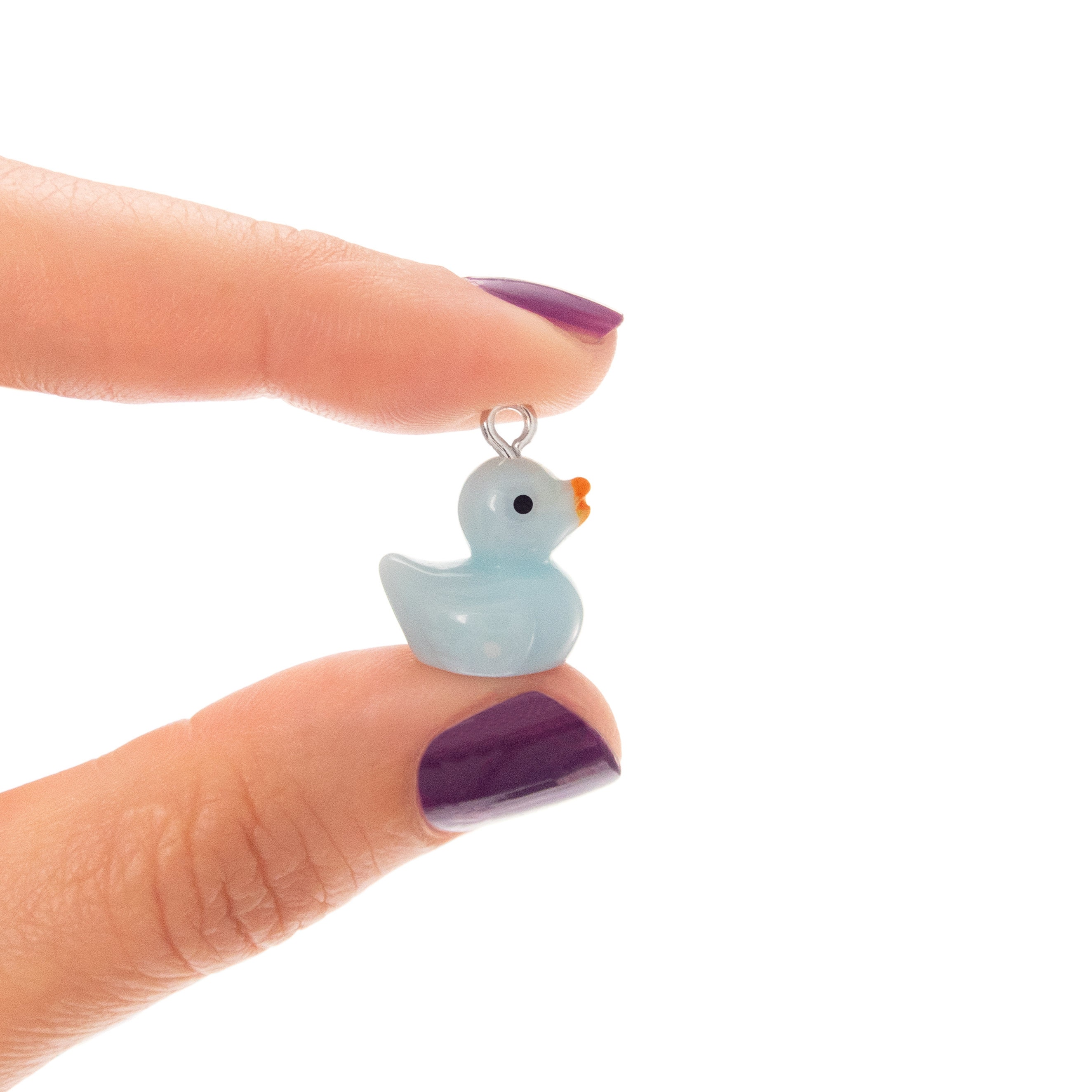 Duck Earrings Blue