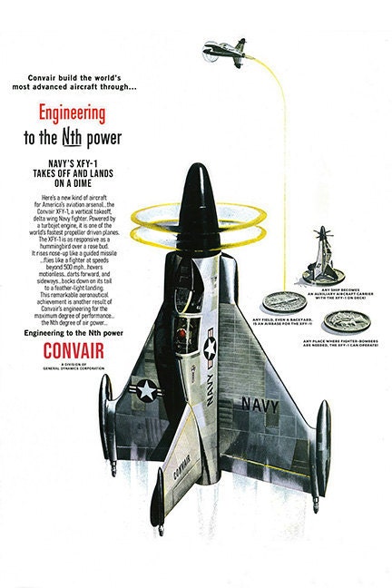 cold war era war plane. Poster.