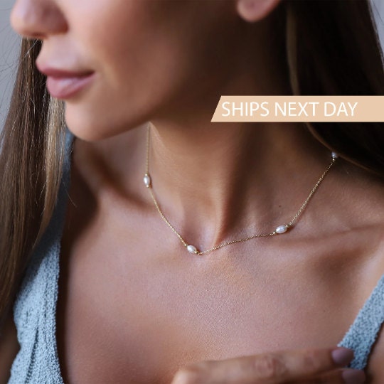 Tiny Freshwater Pearl Necklace