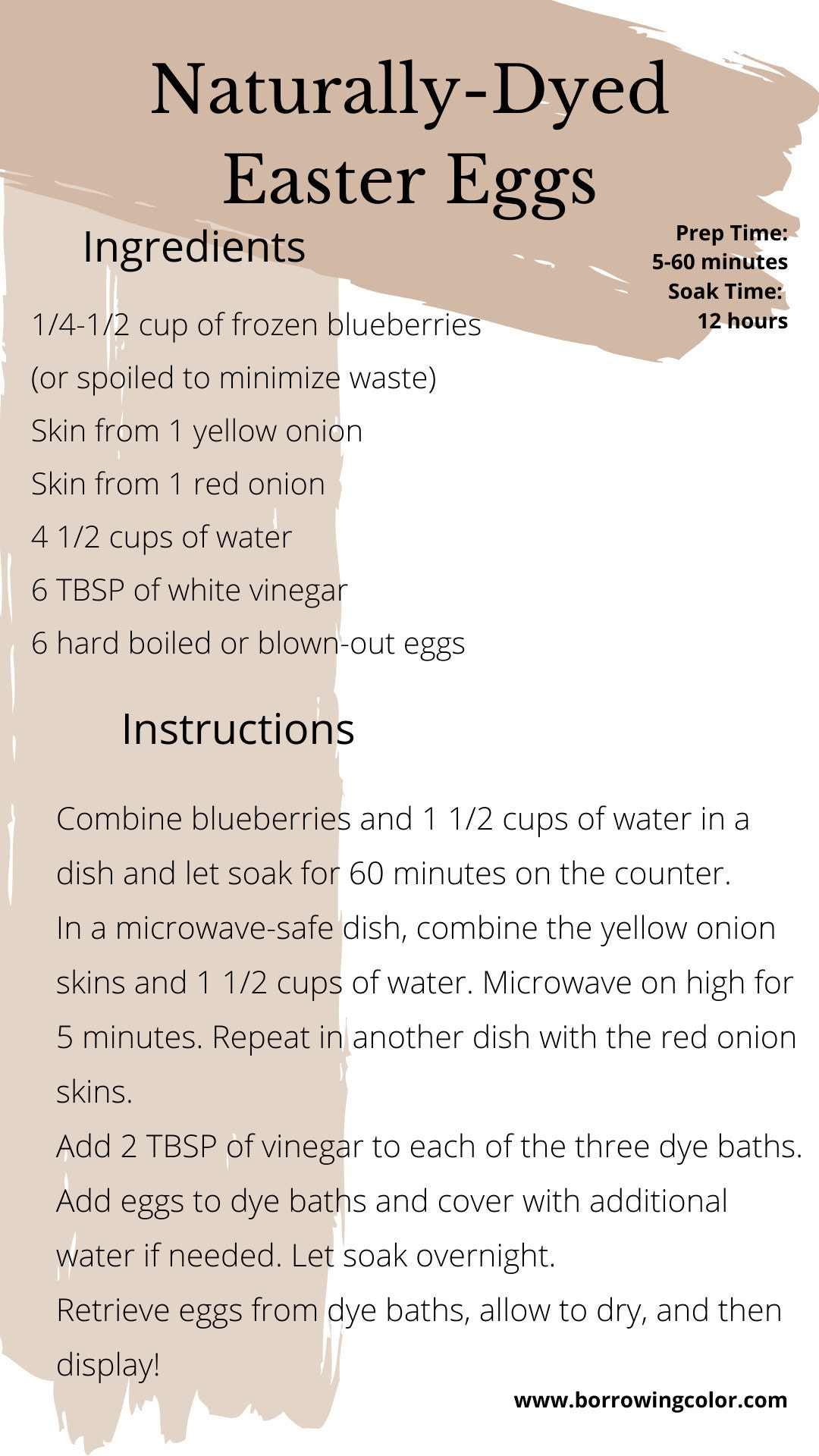 Naturally Dyed Eater Egg Tutorial