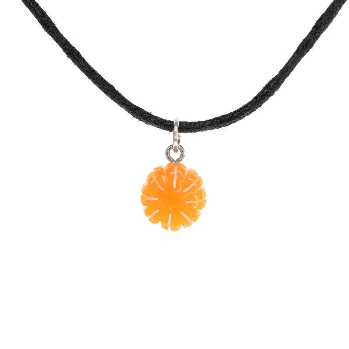 Friendship Necklaces Food. Orange Fruit Jewelry