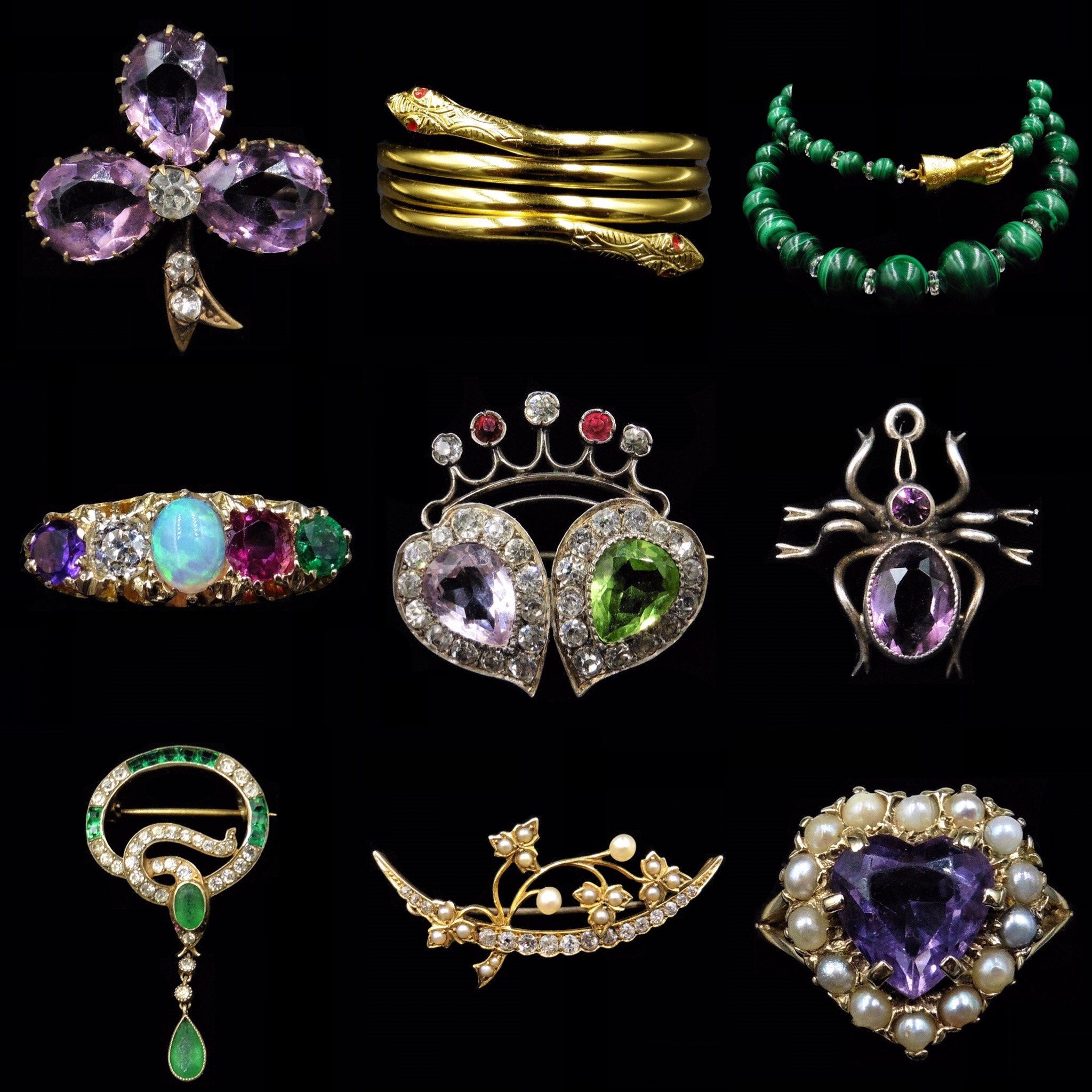 Collage of Symbolism in Jewellery