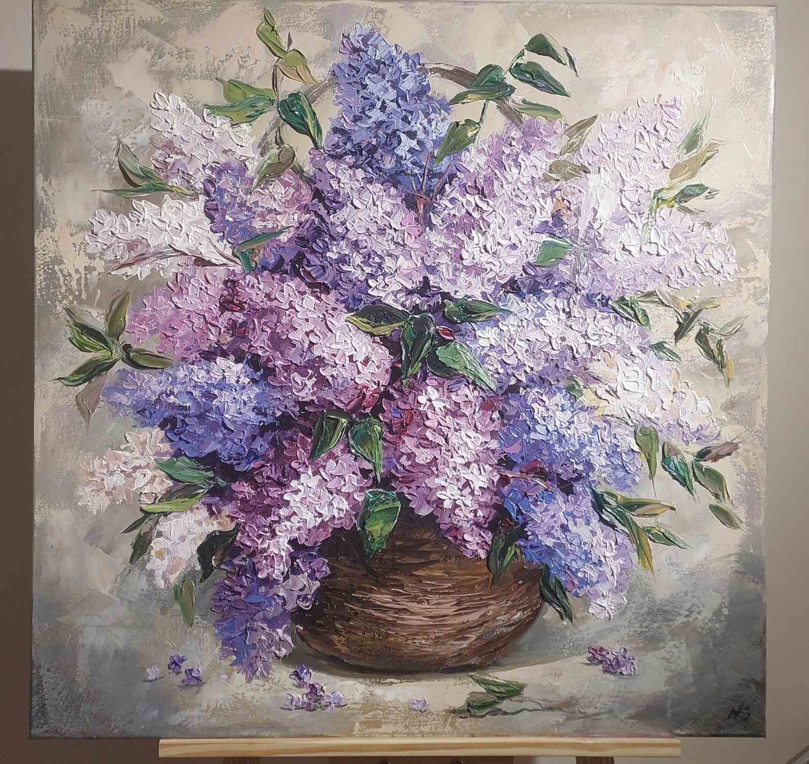 Oil painting Lilac