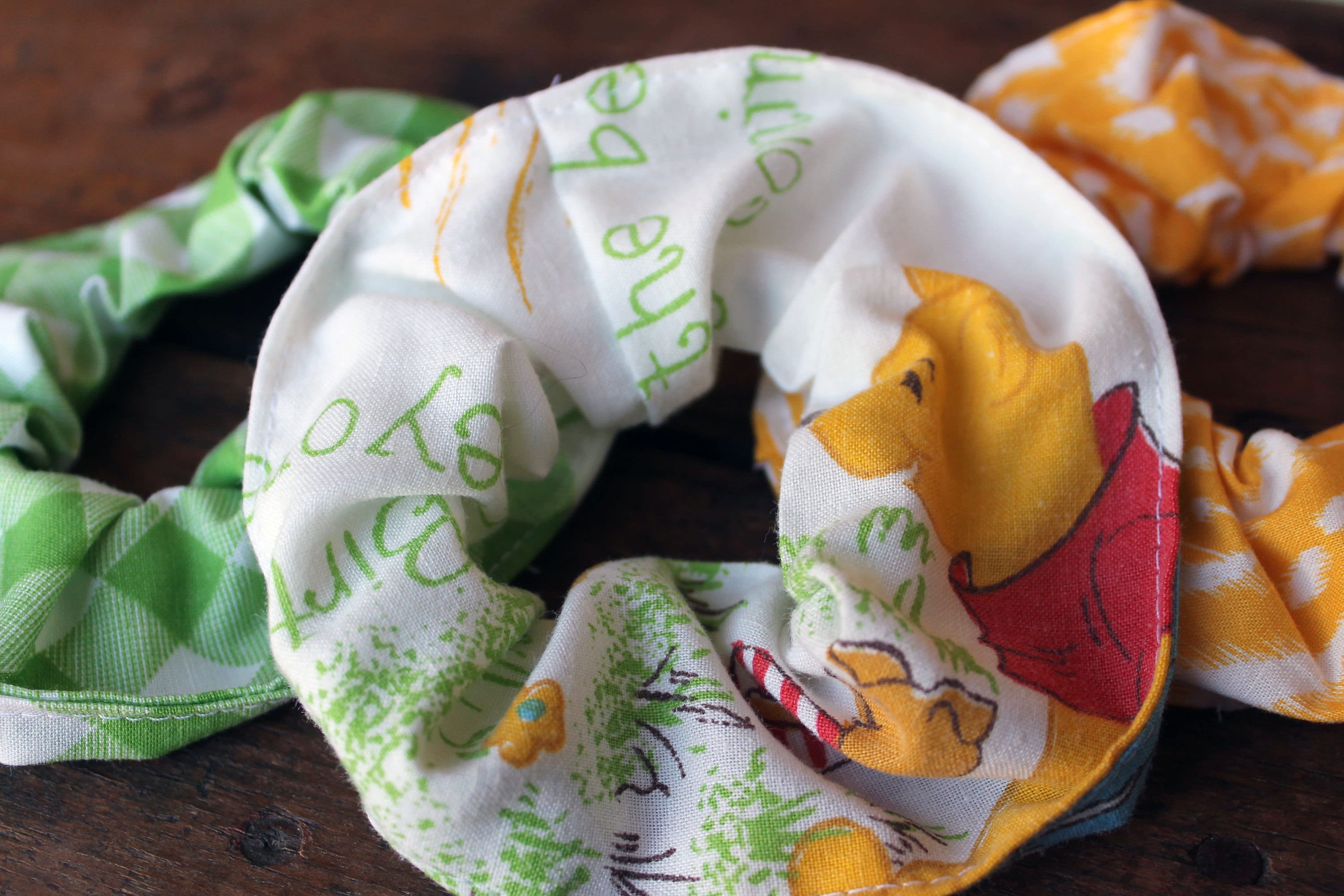 Winnie the Pooh Hair Scrunchies