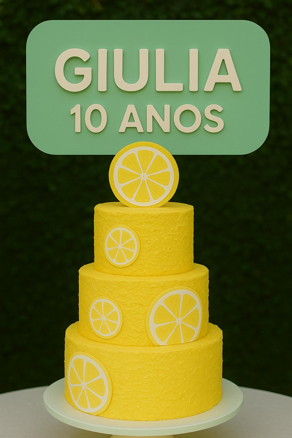 Decoração de Festa Infantil com Tema Limão: A Festa Refrescante da Giulia de 10 Anos 🍋