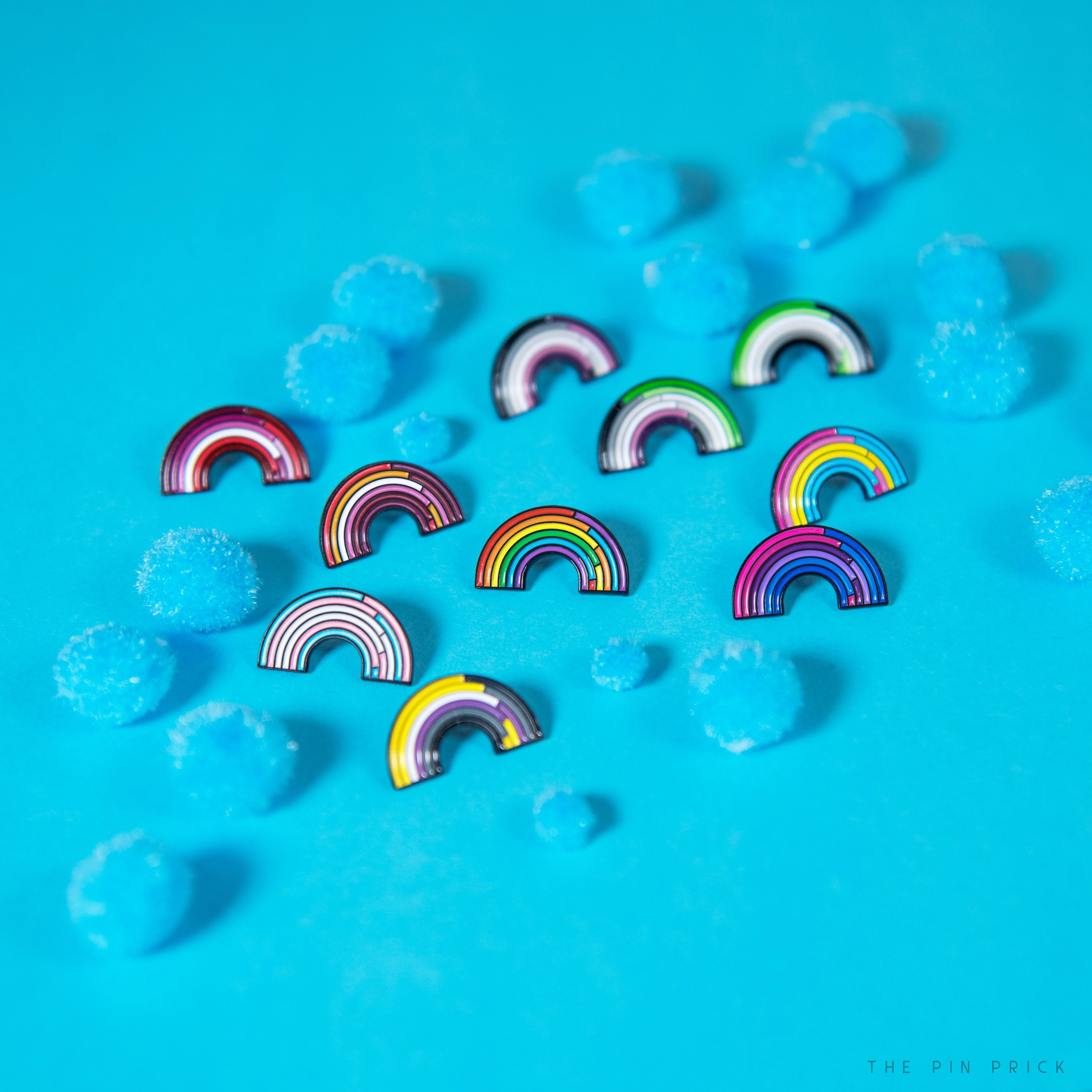 LGBT Rainbow Enamel Pins Gay Pride Support