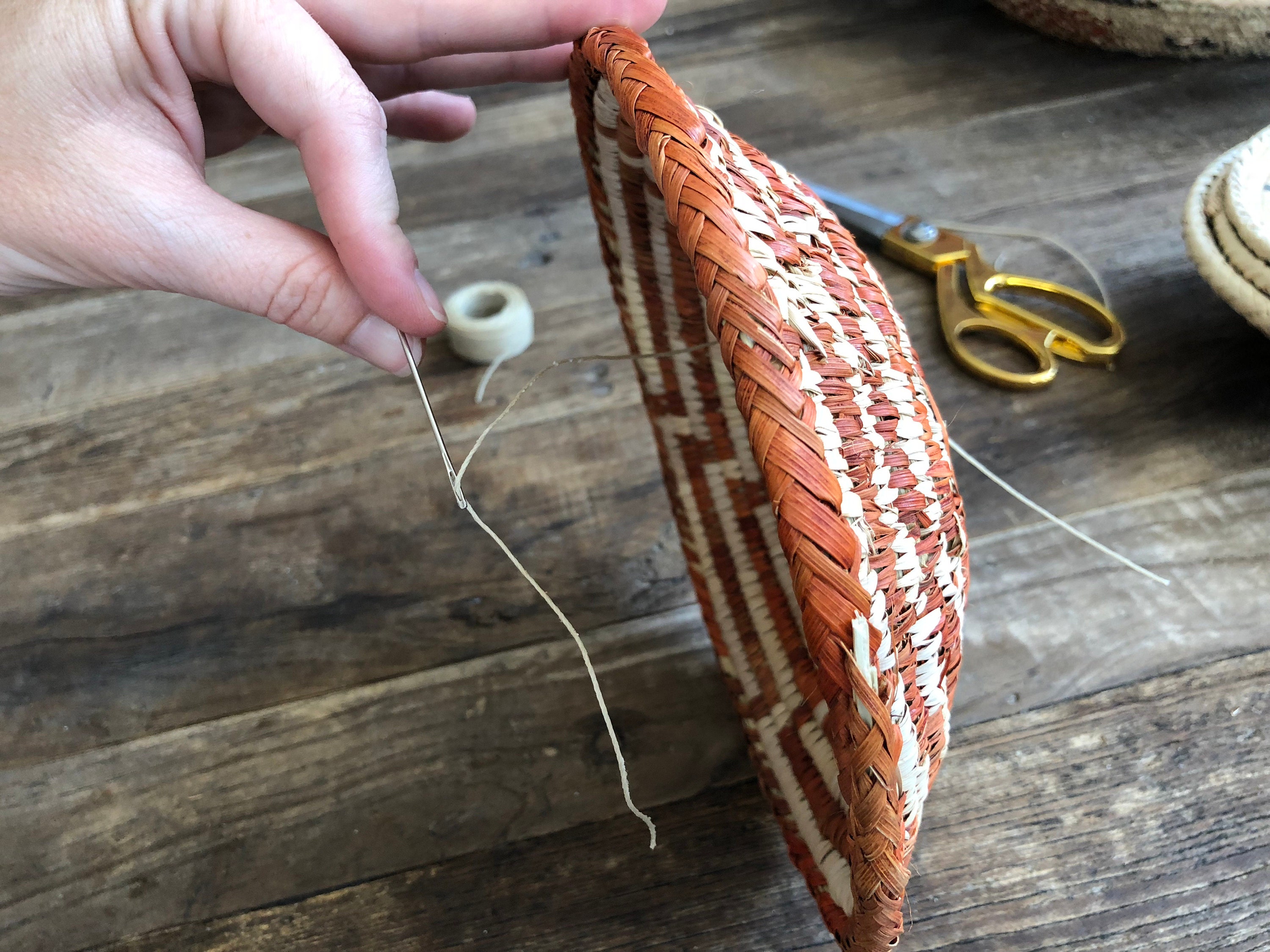 creating a basket wall