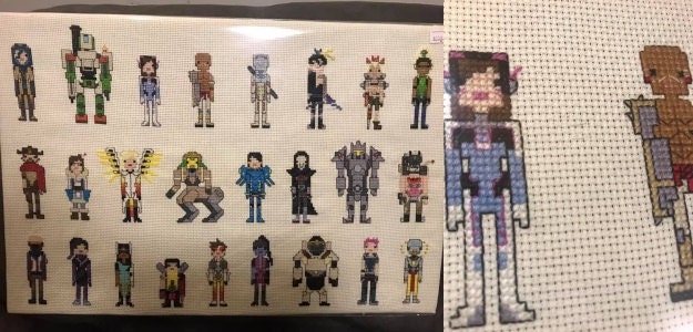 Overwatch cross stitch