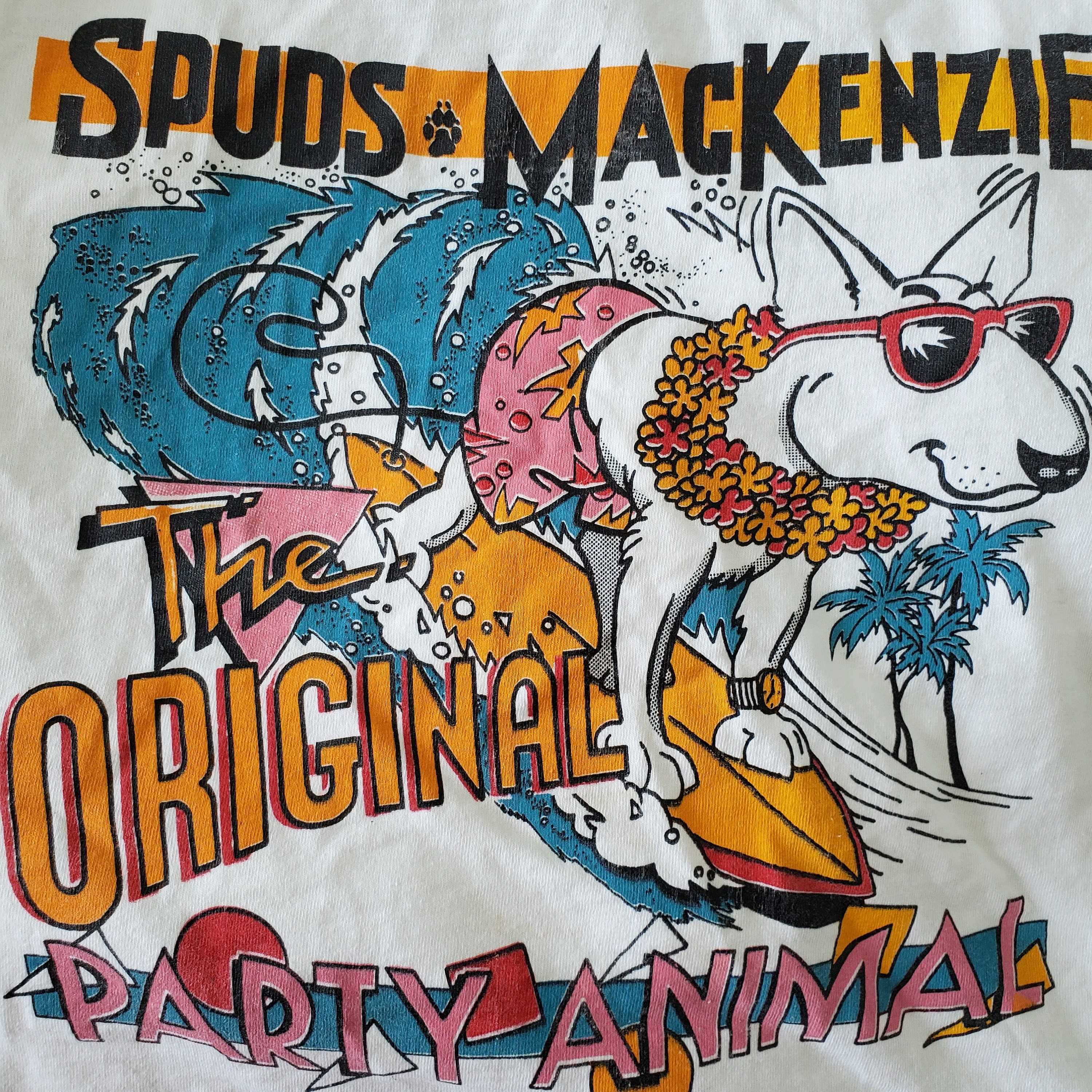 Fake Bootleg Vintage Spuds Mackenzie T-Shirt