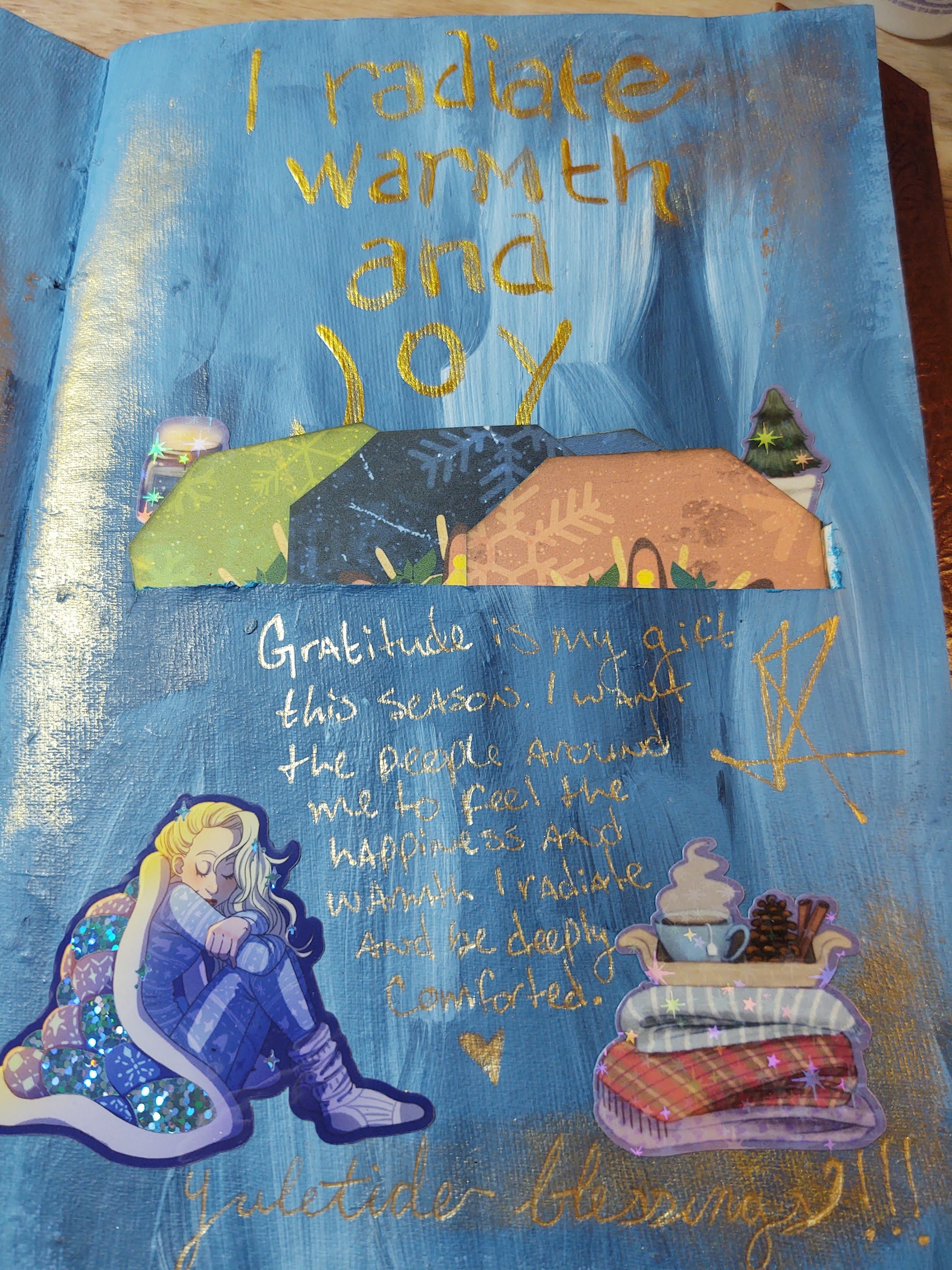 Gratitude is my gift this season. I want the people around me to feel the happiness and warmth I radiate and be deeply comforted.