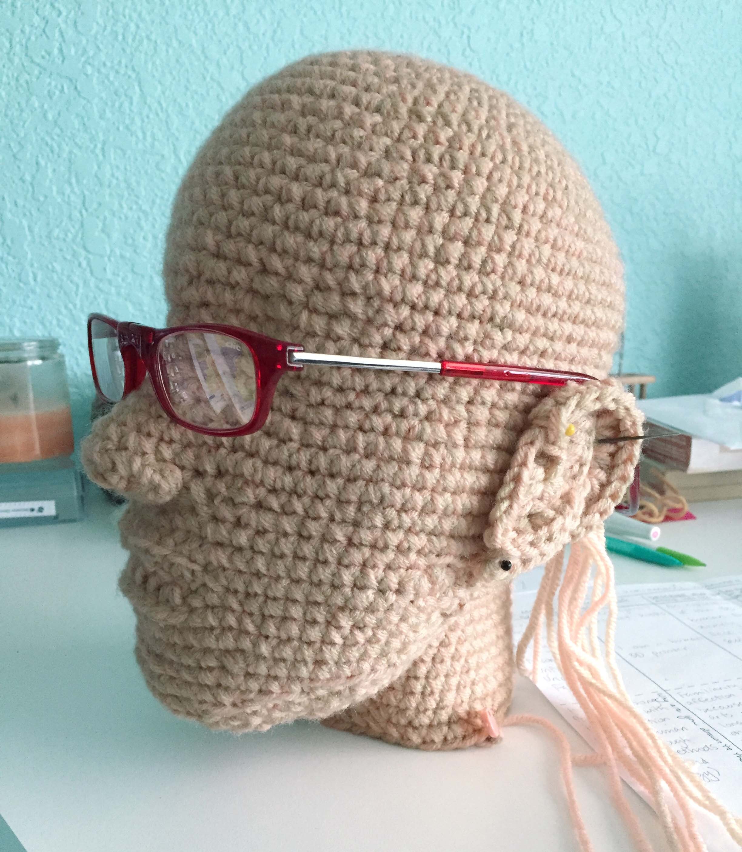 Wearing trendy readers