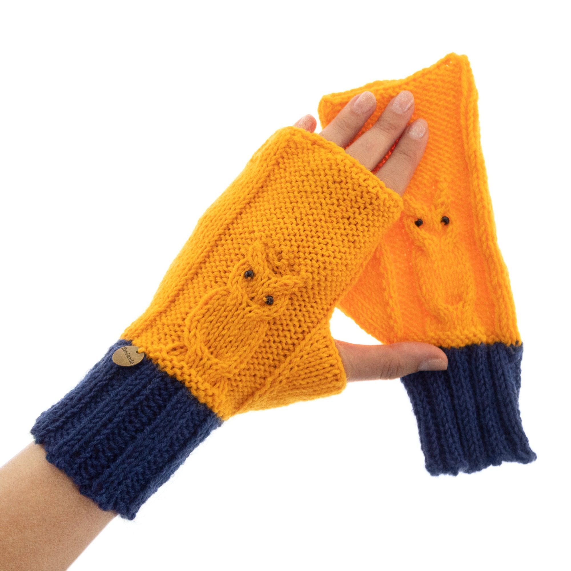 mittens for women fingerless hand gloves with owls