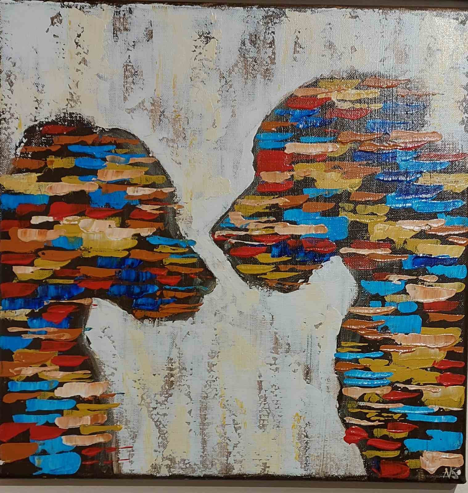 Textured Canvas Painting