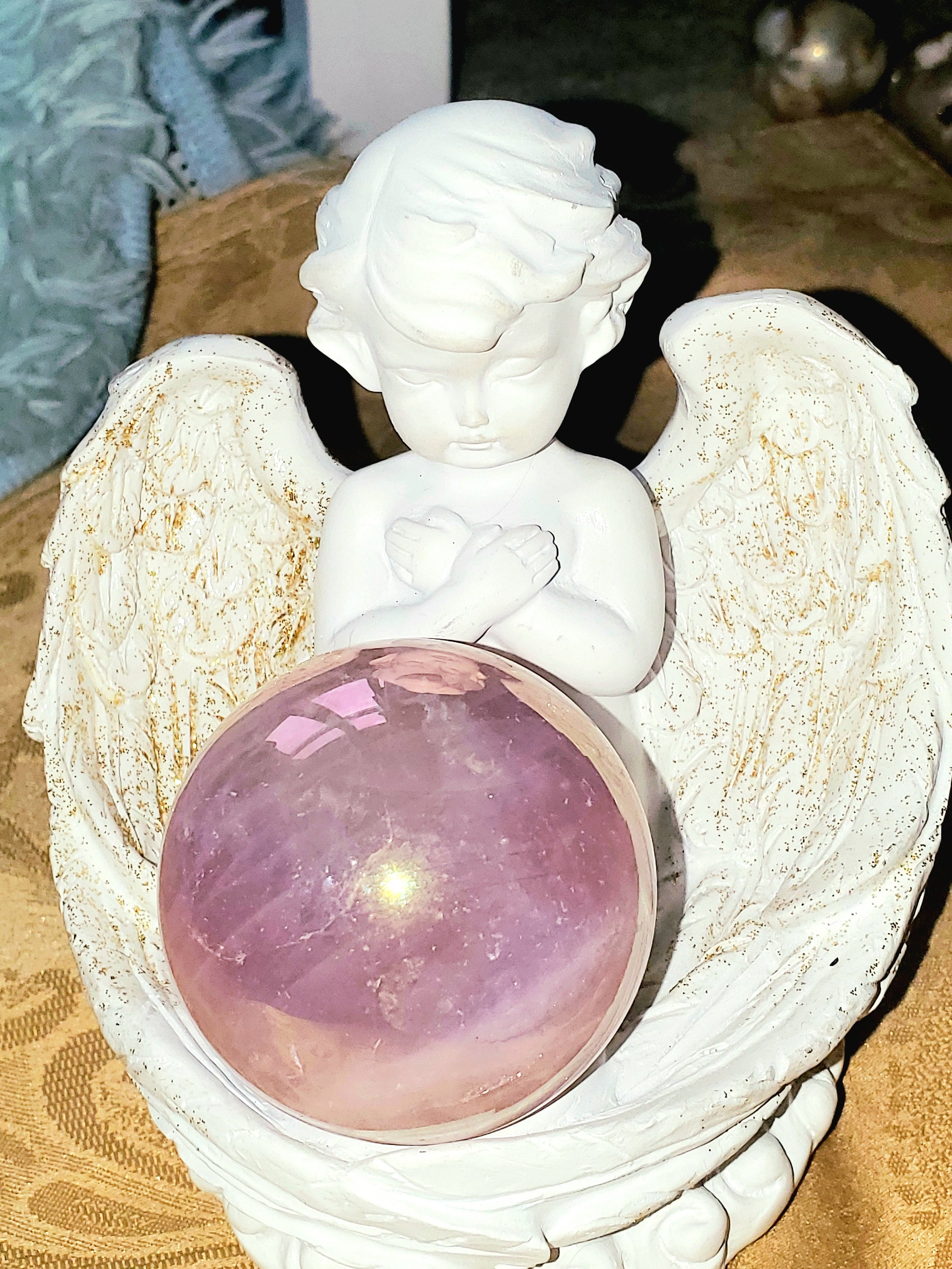 Rose quartz sphere