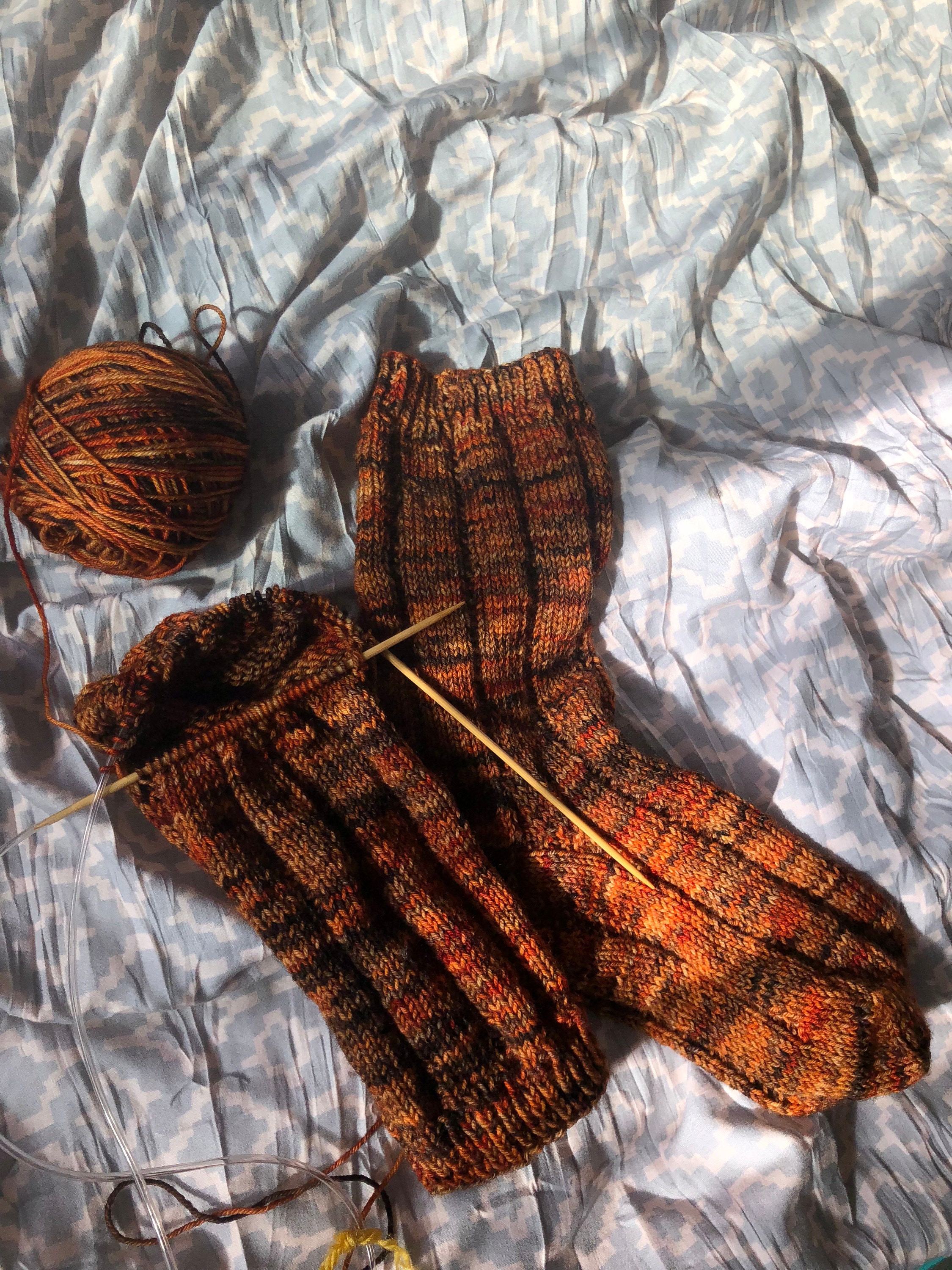 Knitted socks