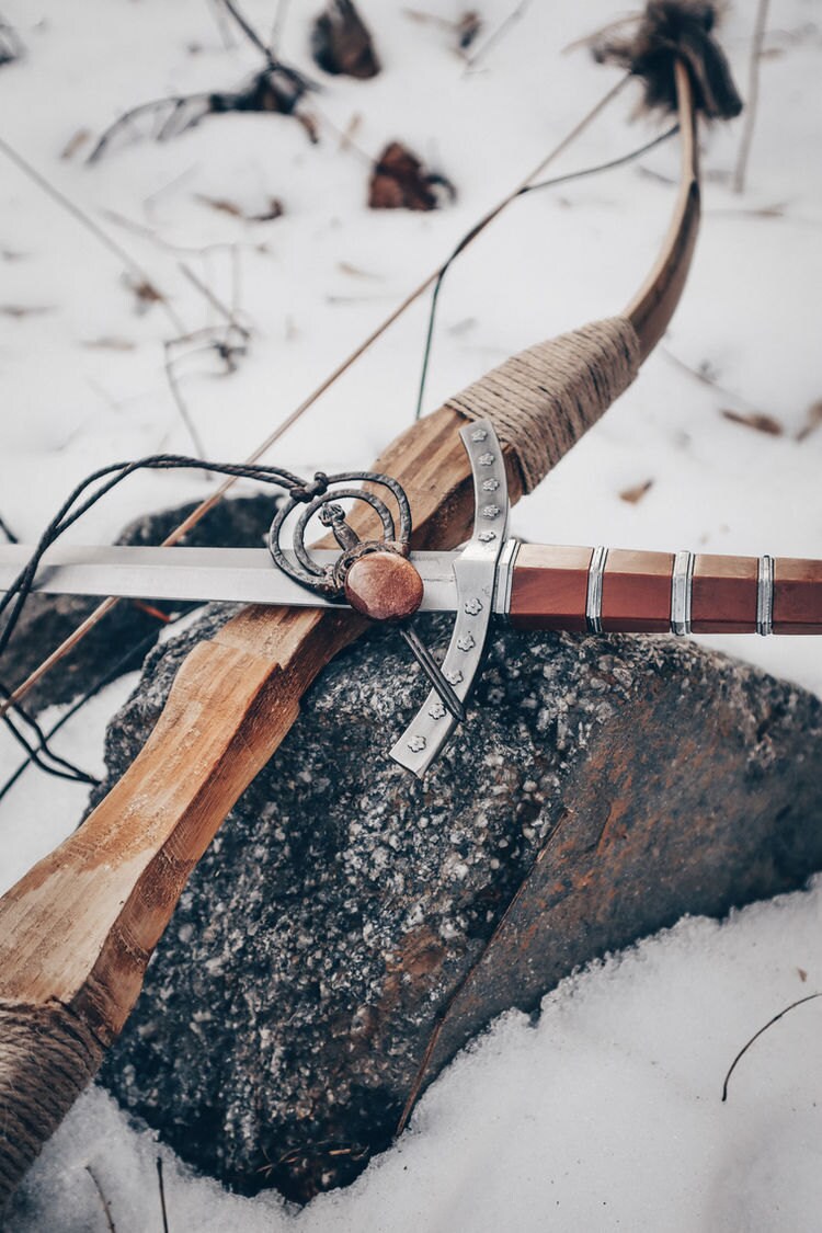Goldstone Sword Necklace