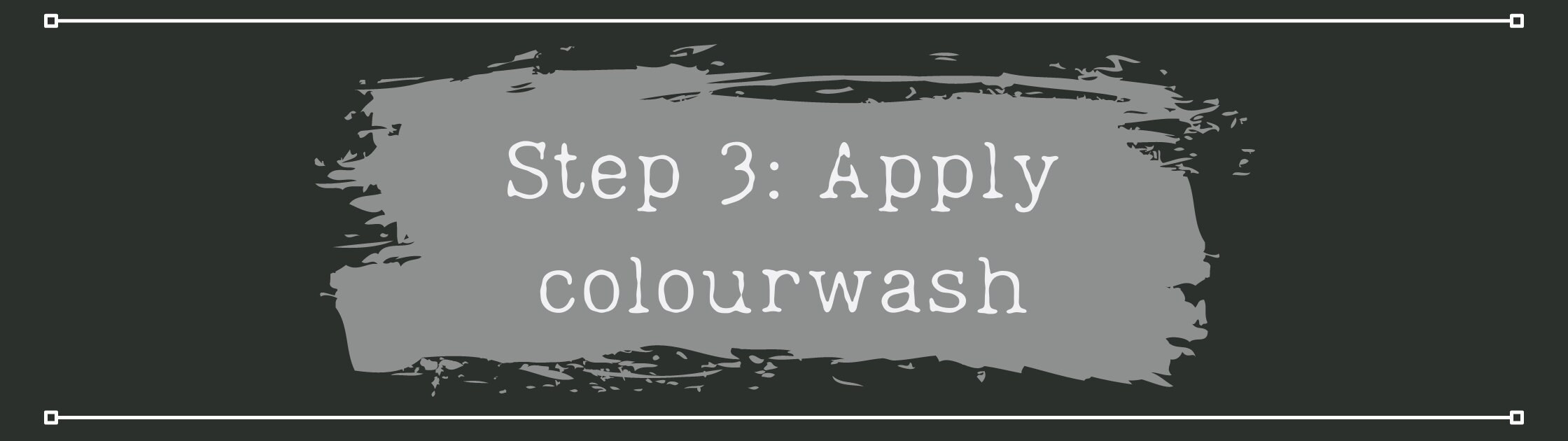 How to apply colourwash