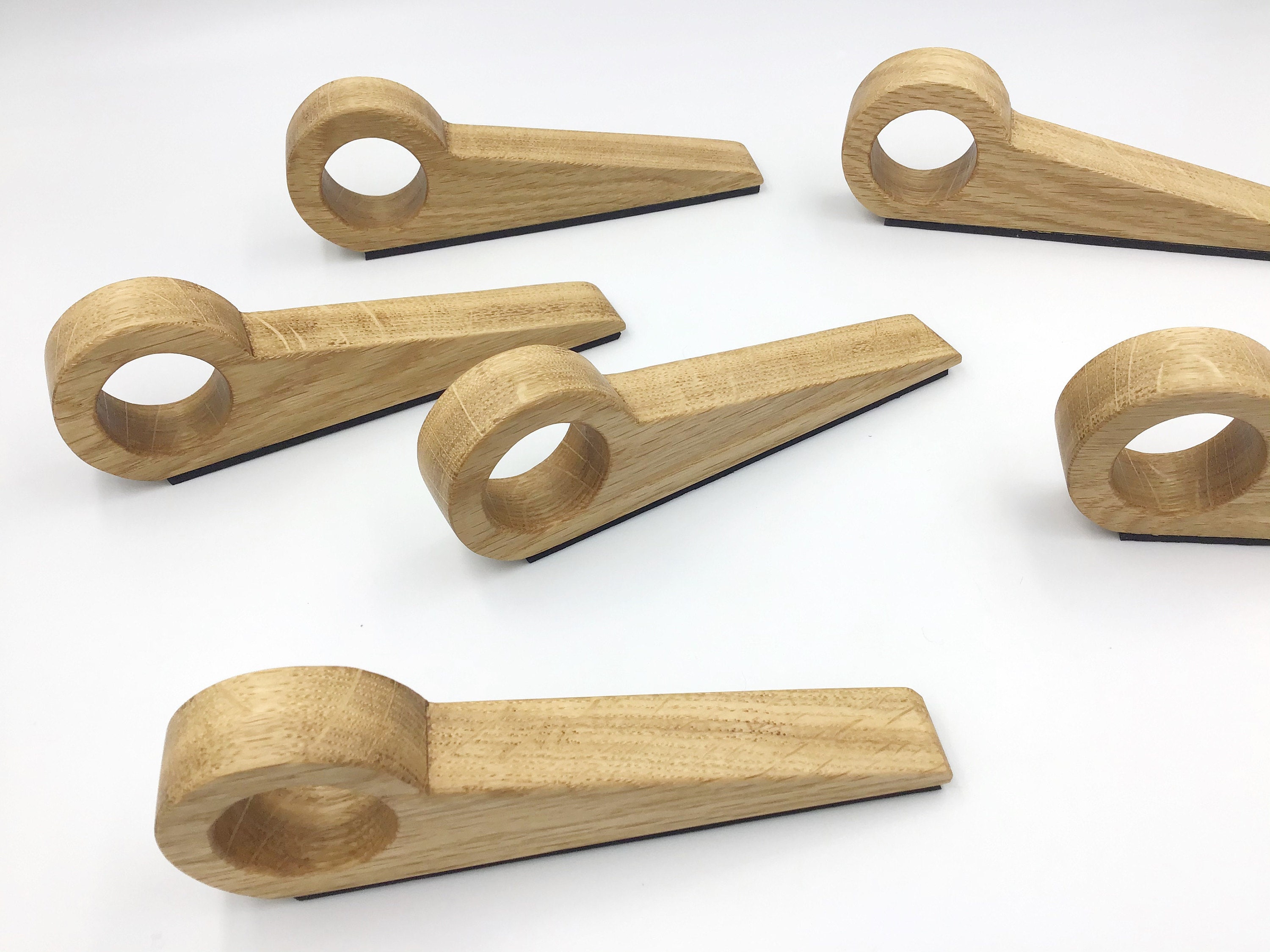 Light Oak wood Doorstops - handmade in West Wales UK by gorlech